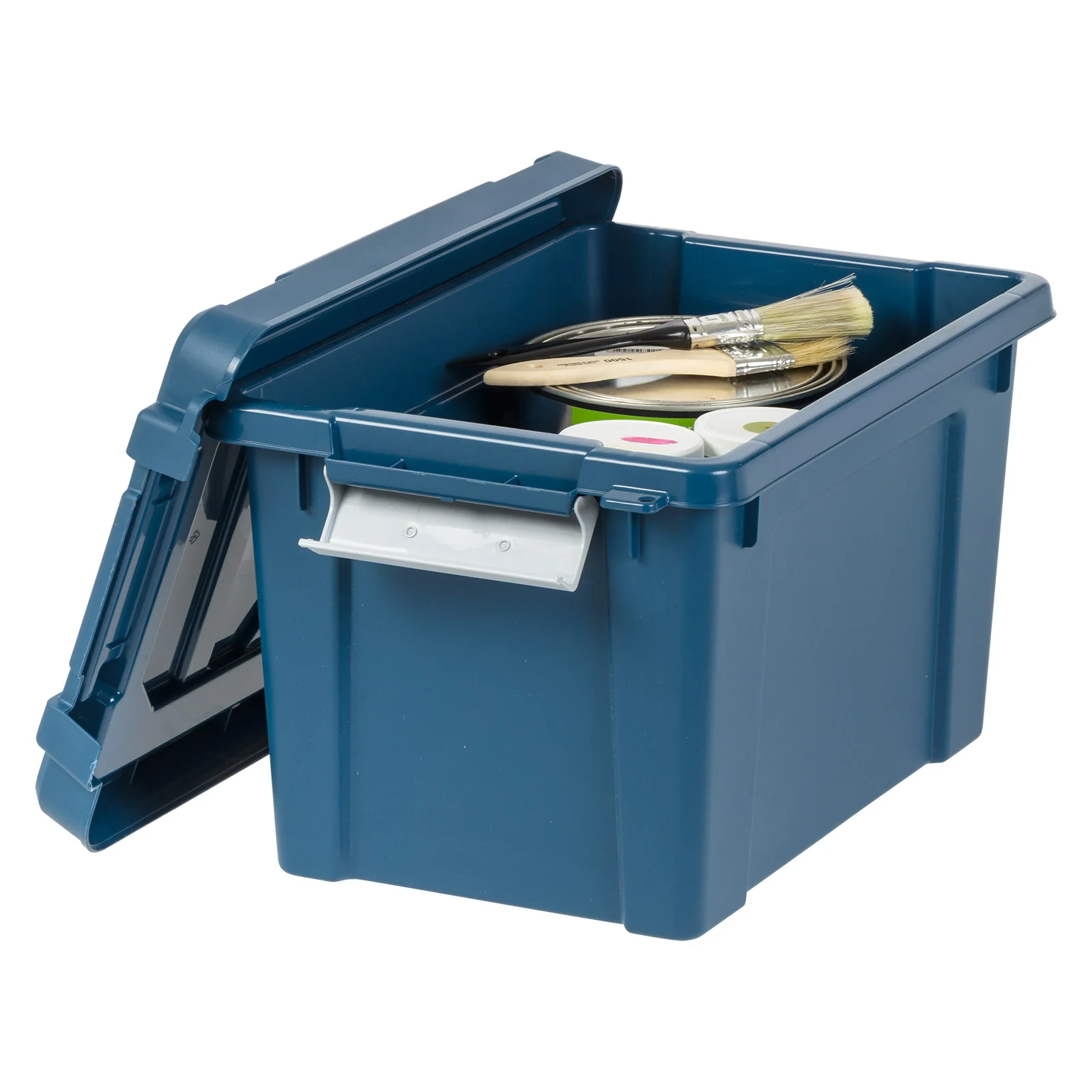 Eco-Friendly Heavy 20qt. Duty Totes for Storage with Easy-Grip Handles, 6 Pack - Image 7