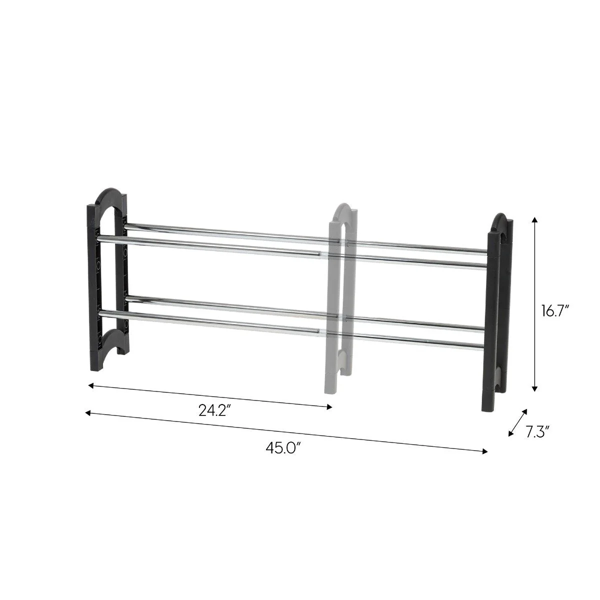 Extendable Shoe Rack - 2 Tier - Image 11