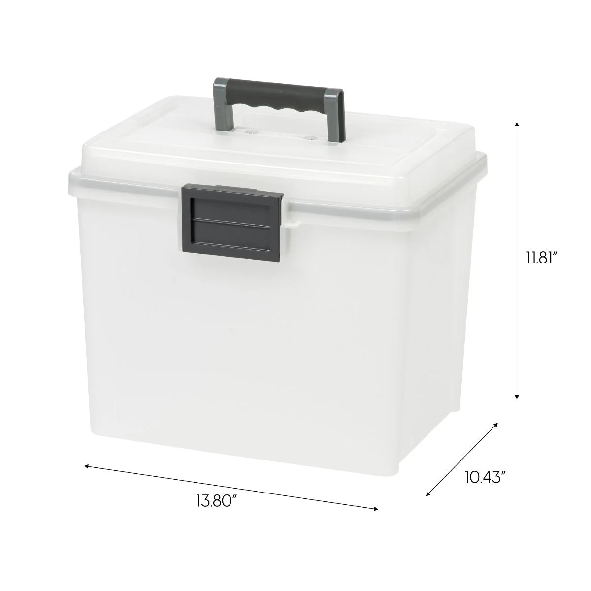 File Box (Letter) with Handle and Organizer, WeatherPro® - 19 QT - Gasket Box - Image 15