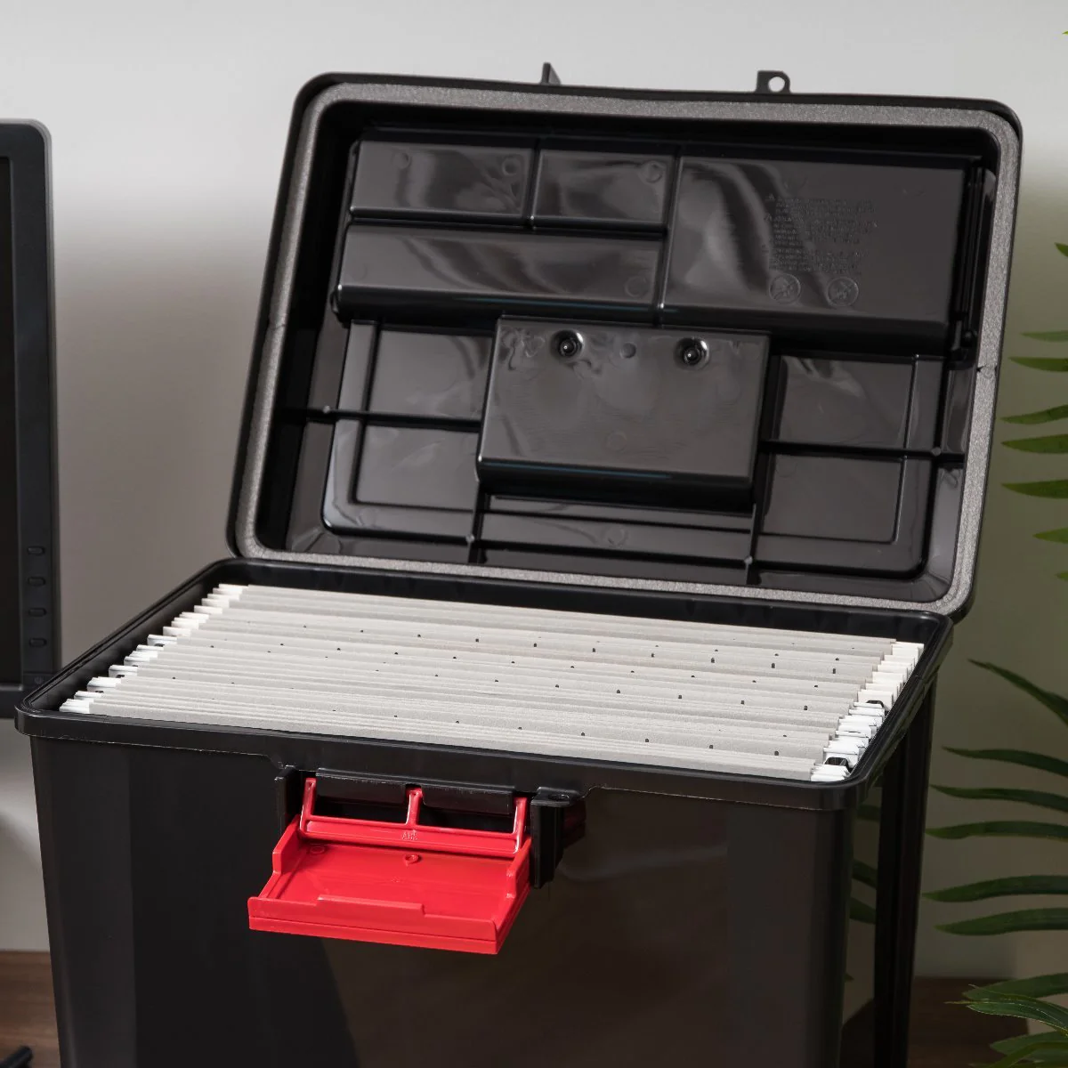 File Box (Letter) with Handle and Organizer, WeatherPro® - 19 QT - Gasket Box - Image 19