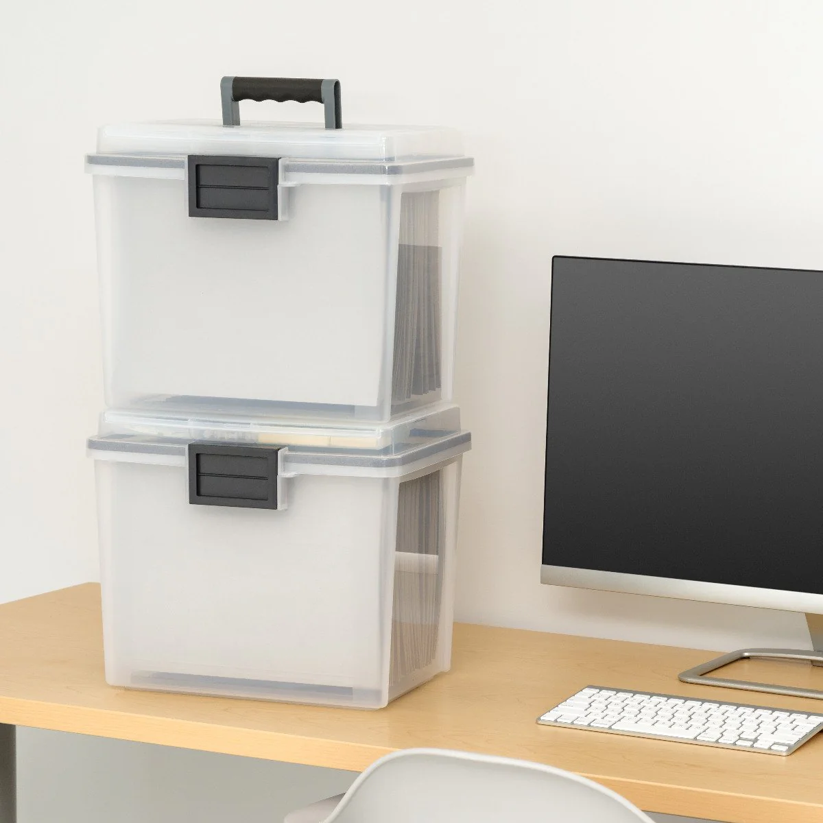File Box (Letter) with Handle and Organizer, WeatherPro® - 19 QT - Gasket Box - Image 30
