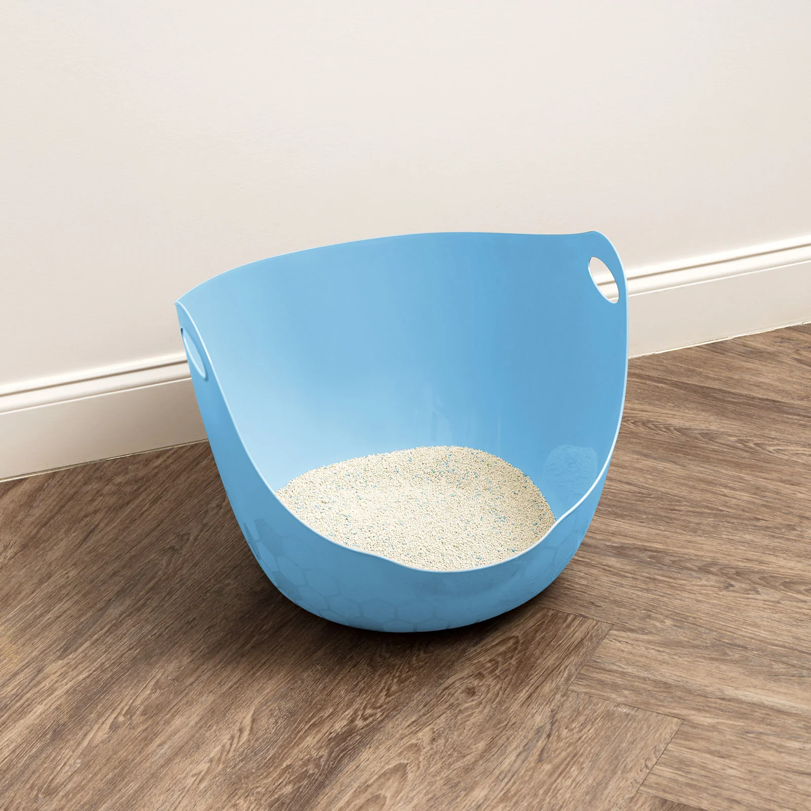 Flexi Cat Litter Pan with Handles and Pour Spout, Blue - Image 6