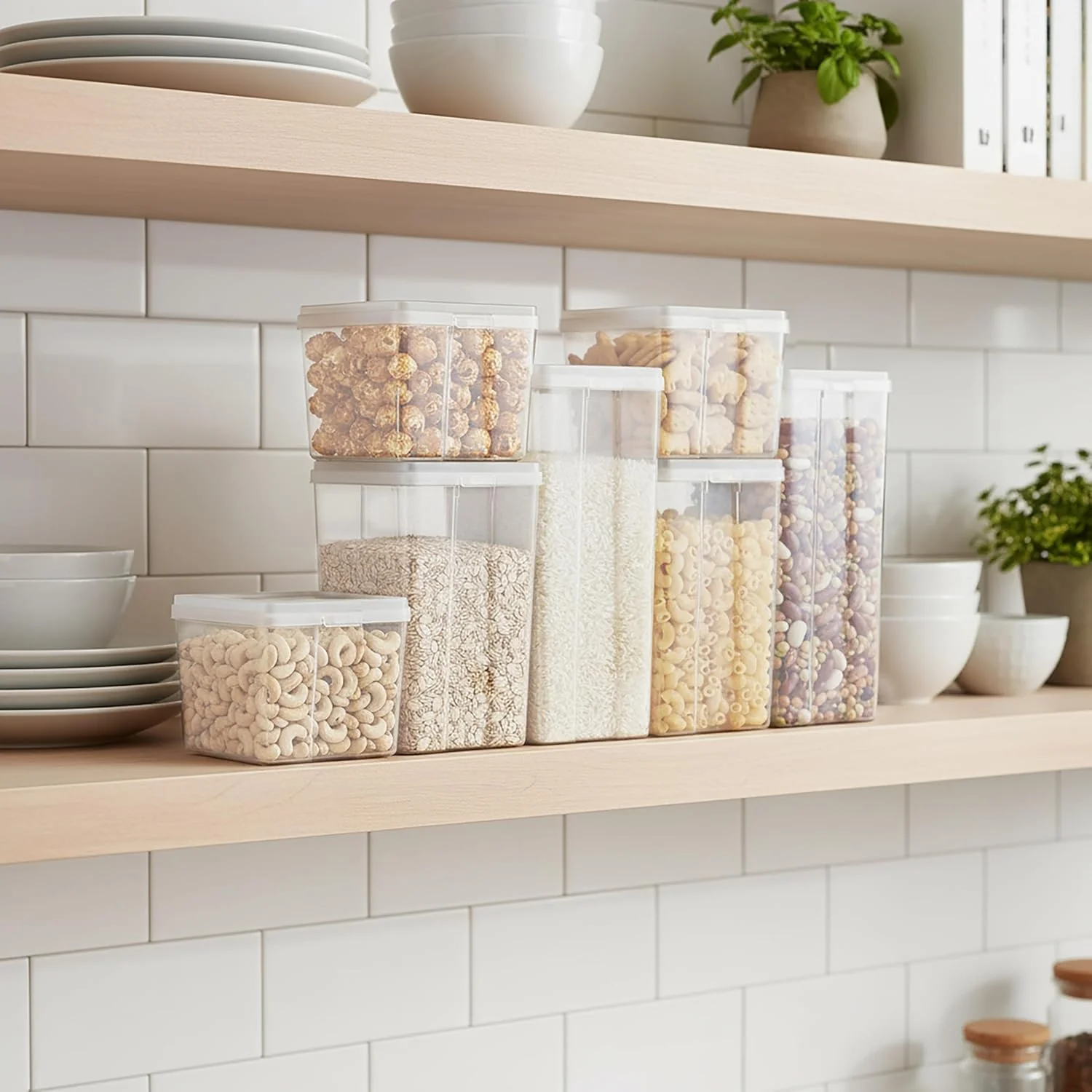 Food Storage Containers with Flip-Top Lid, 8 Pack Combo Set - Image 3