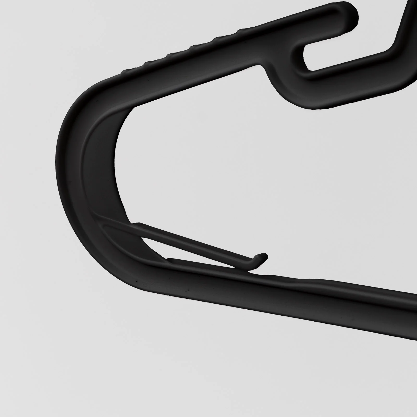 Hangers 50 Pack, Clothes Hangers, Durable Flexible Plastic Hangers with Shoulder Grooves & Accessory Hooks,  Black - Image 5
