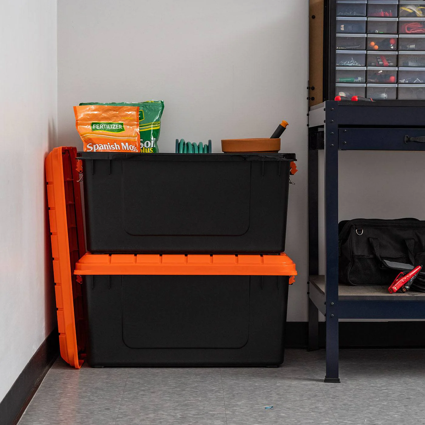 Heavy-Duty Plastic Storage Bins 3-Piece Set - Image 3