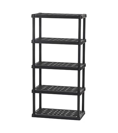 Heavy Duty Plastic Storage Shelves - Black - Image 5