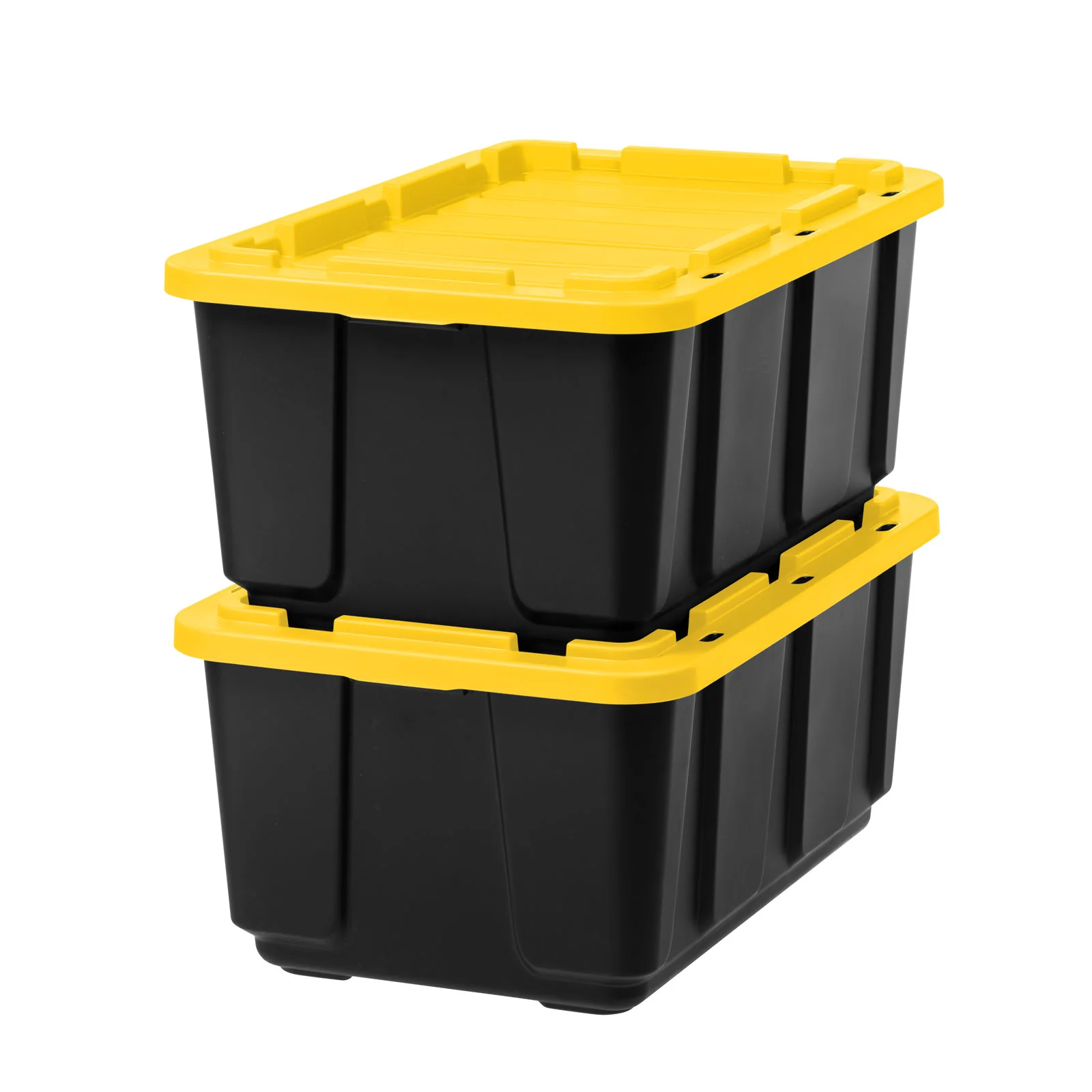 Heavy Duty Storage Container 2-Pack Yellow - 27 gal. (108 qt.)