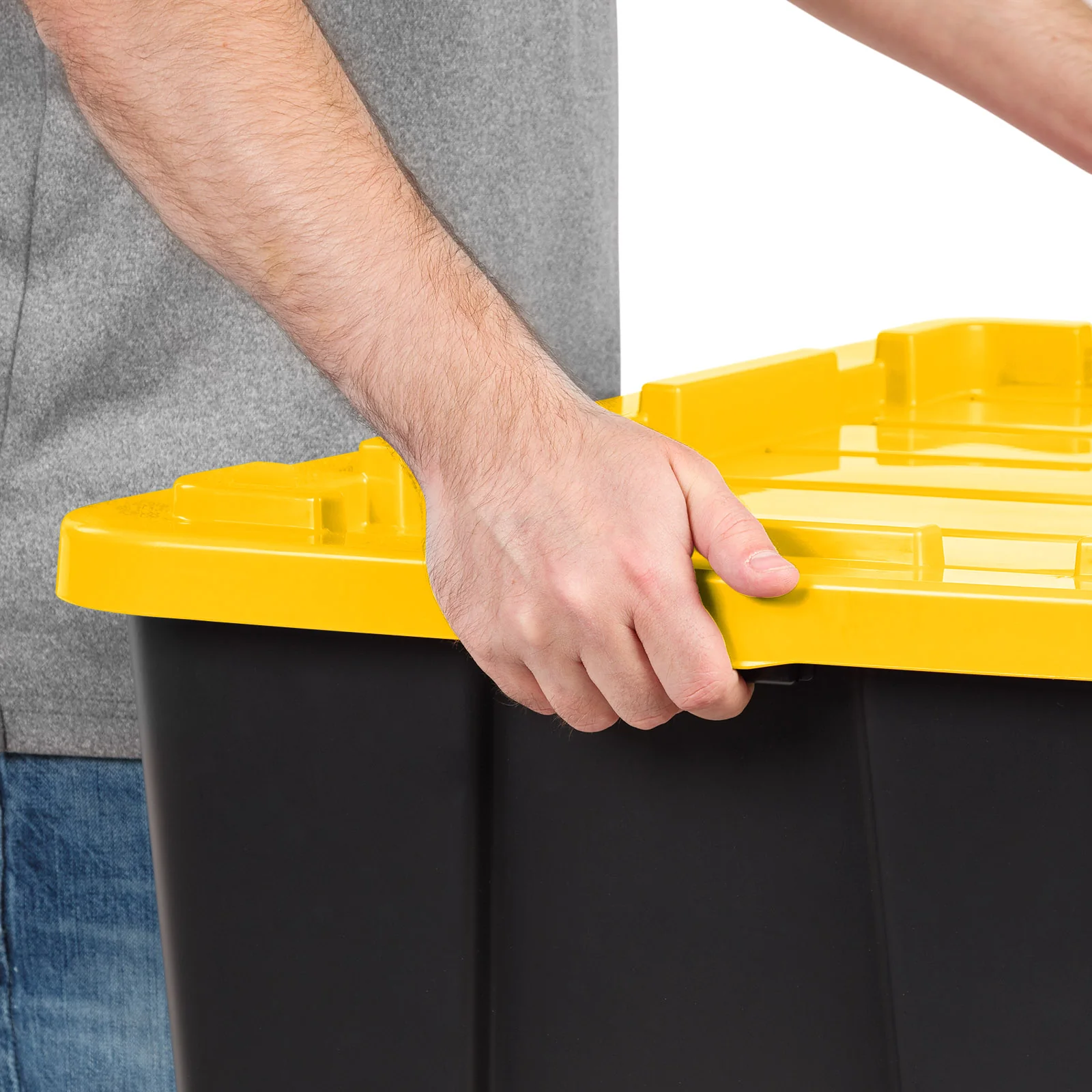 Heavy Duty Storage Container 2-Pack Yellow - 27 gal. (108 qt.) - Image 3