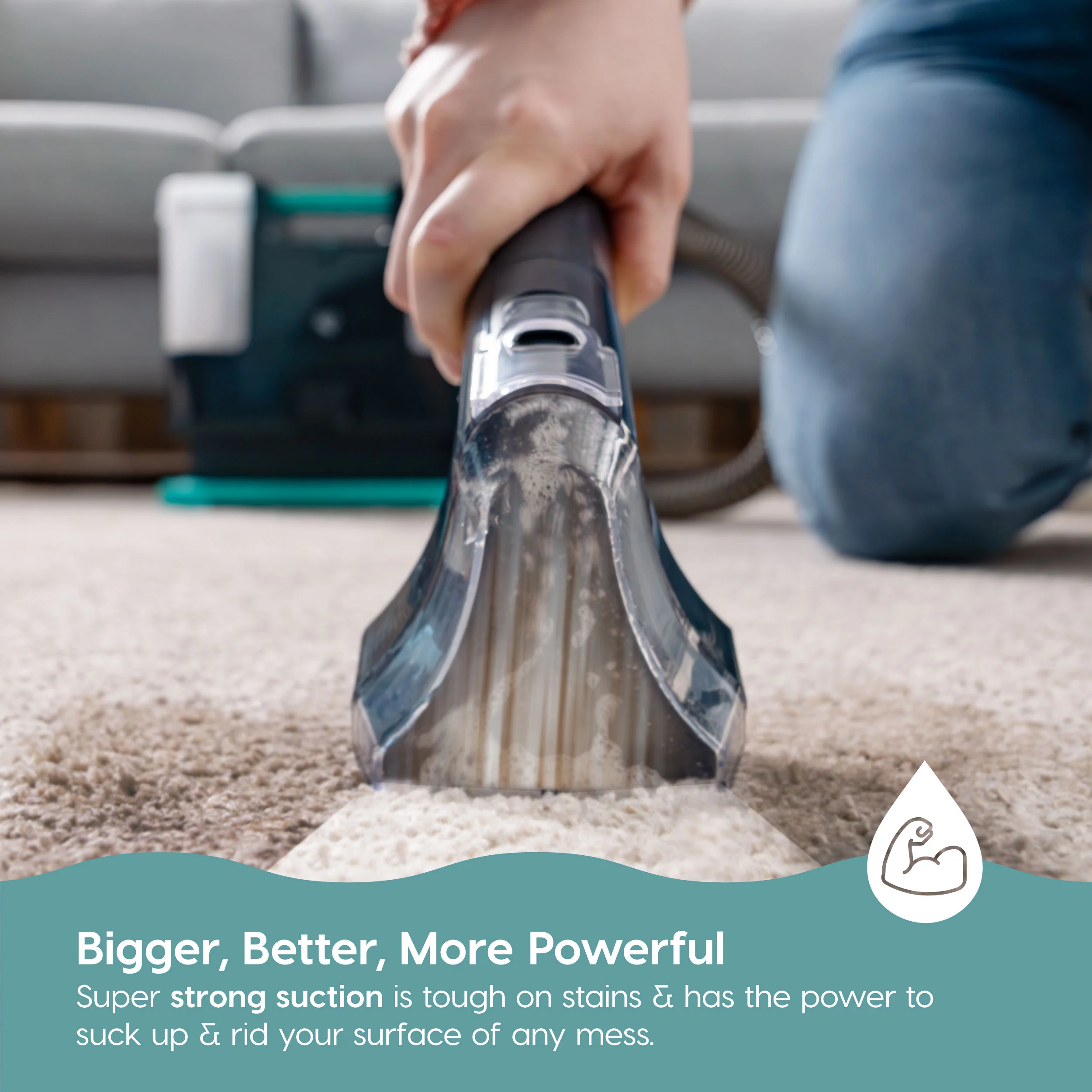 High-Power Portable Carpet and Spot Cleaner - Image 3