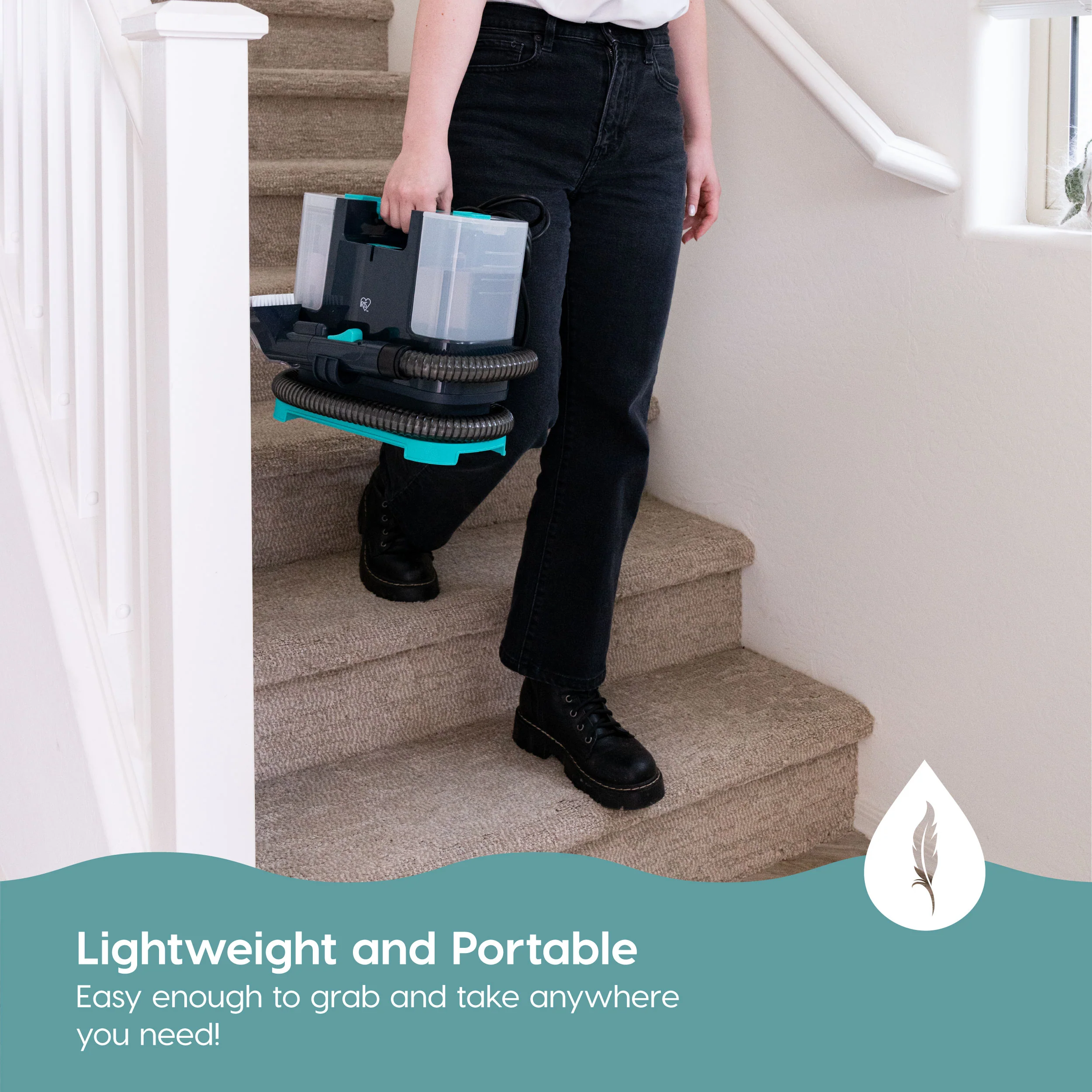 High-Power Portable Carpet and Spot Cleaner - Image 5