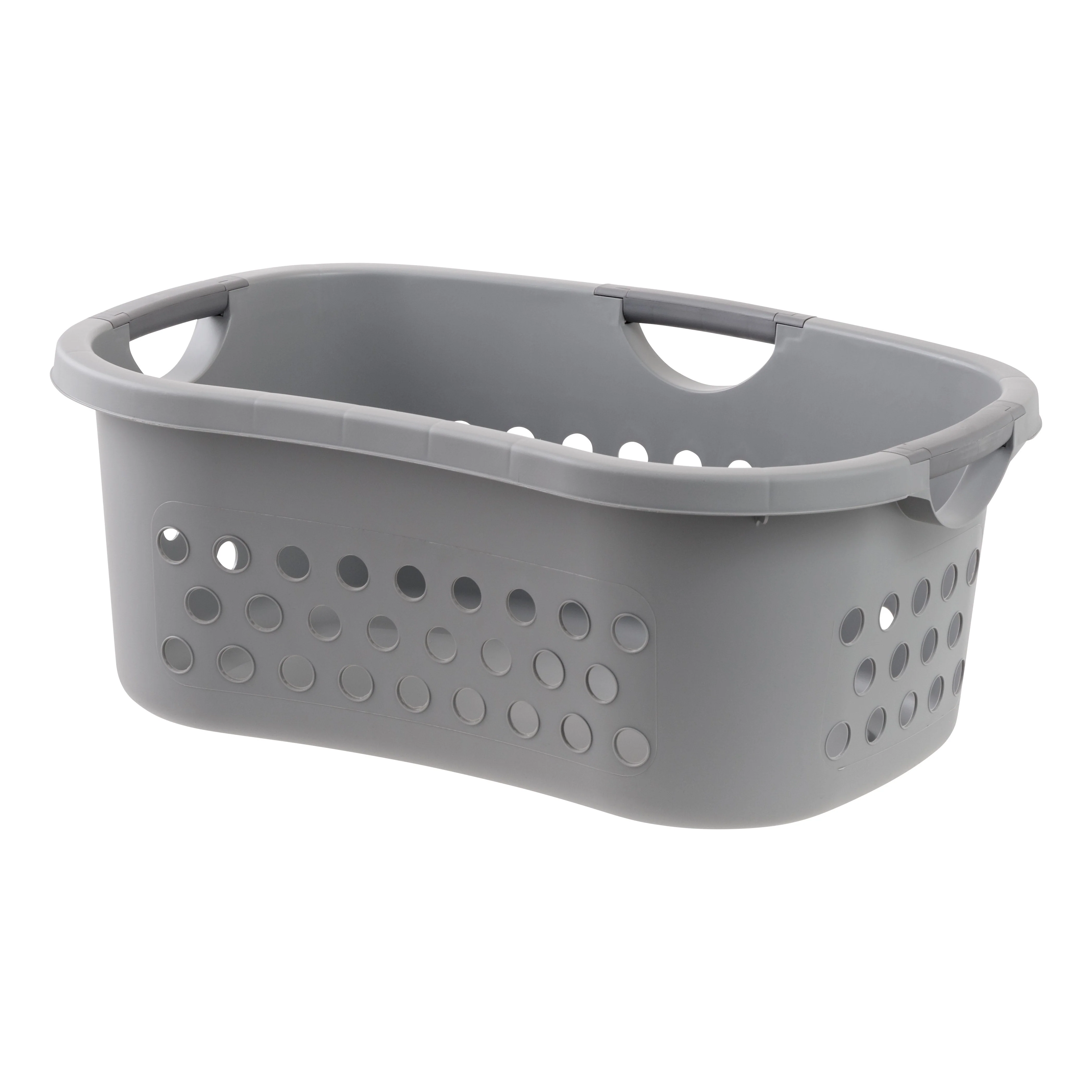 Hip Hamper Laundry Basket, Gray/Dark Gray, Pack of 2 - Image 2