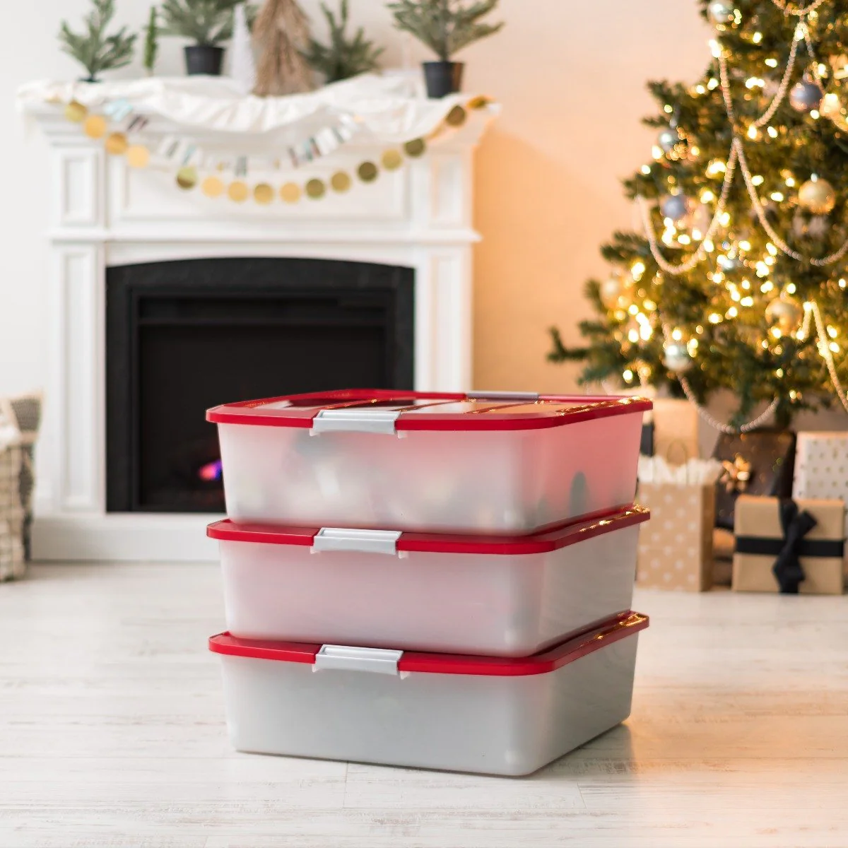 Holiday 20-inch Wreath Storage Box - Image 4