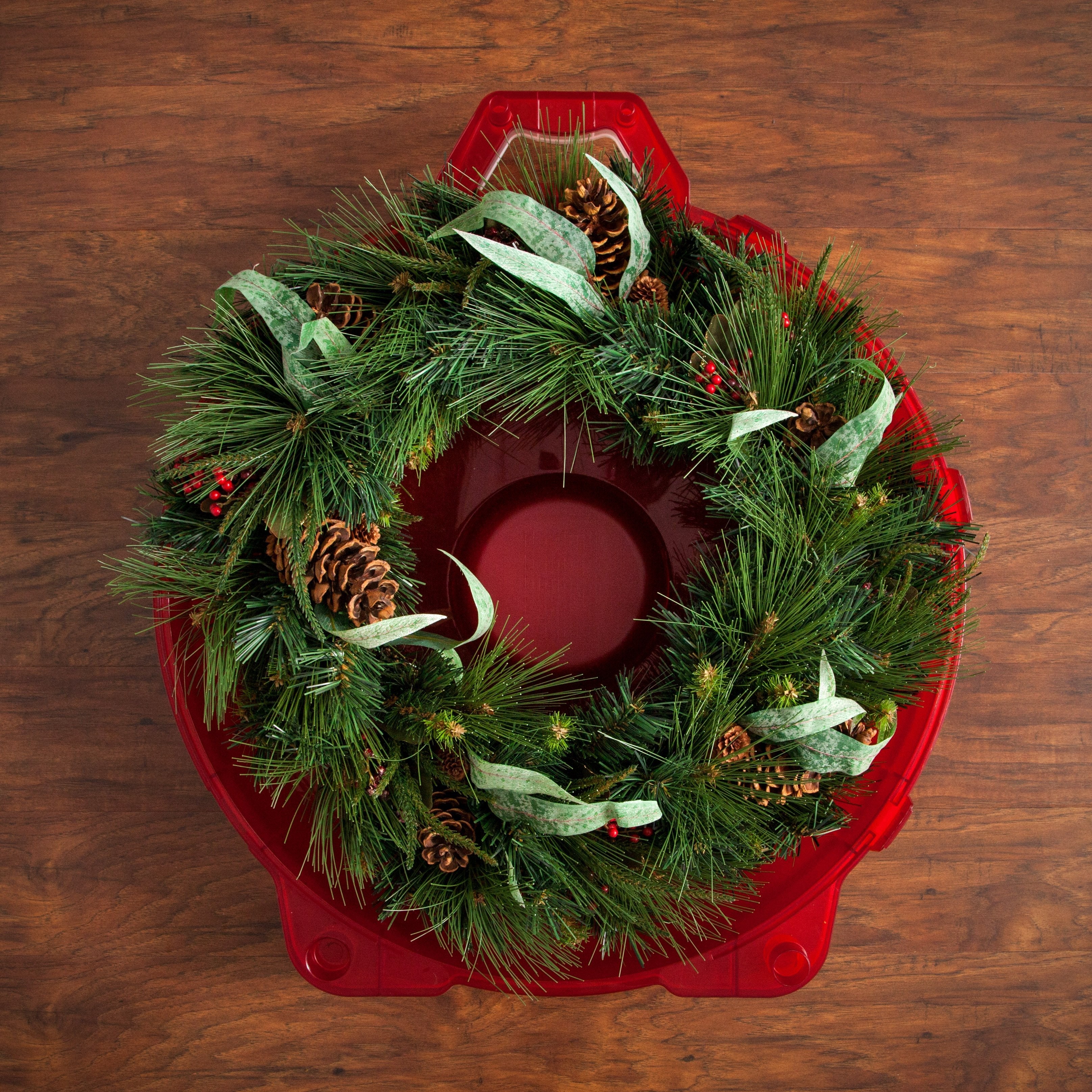 Holiday 24-inch Wreath Storage Box - Image 4
