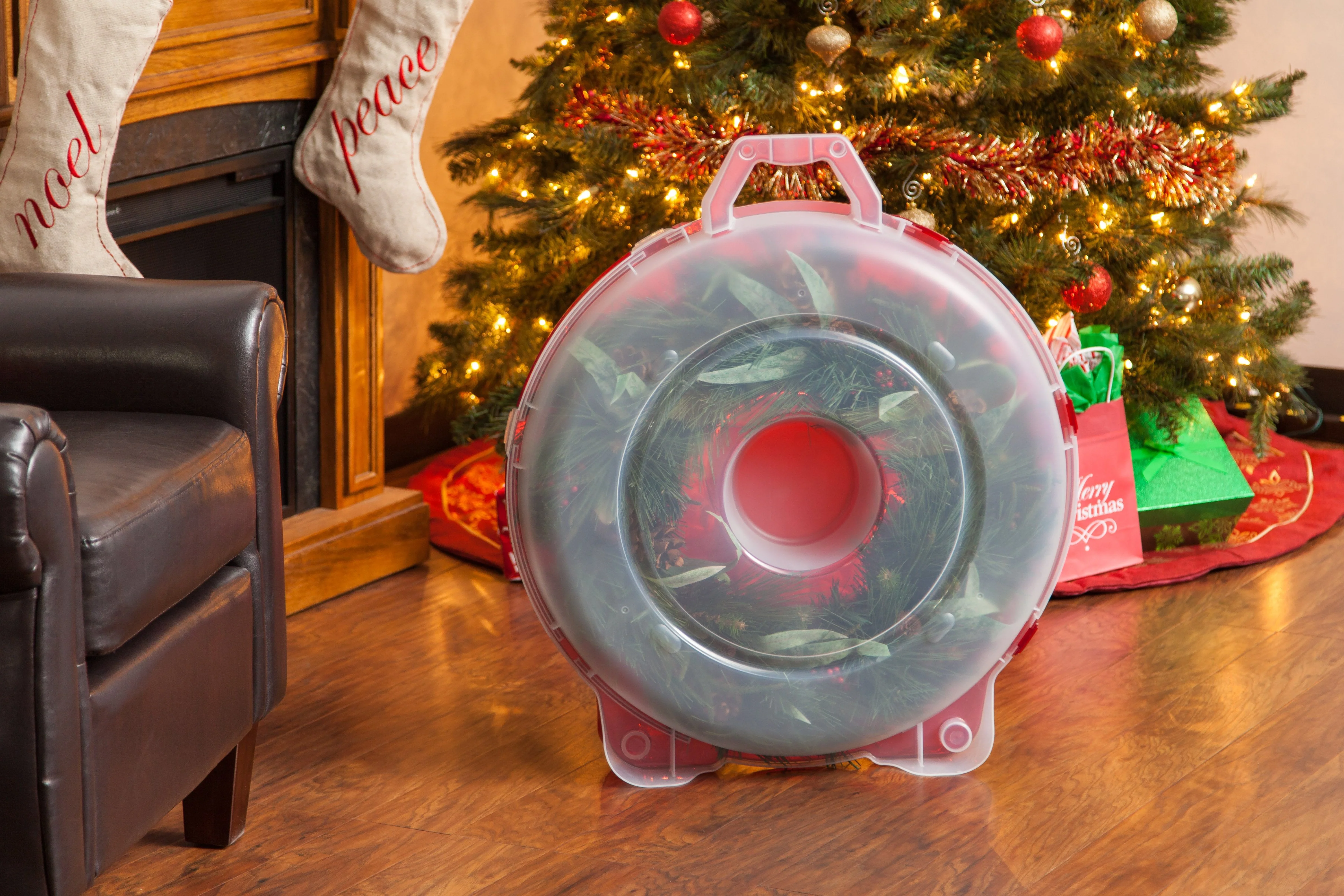 Holiday 24-inch Wreath Storage Box - Image 6
