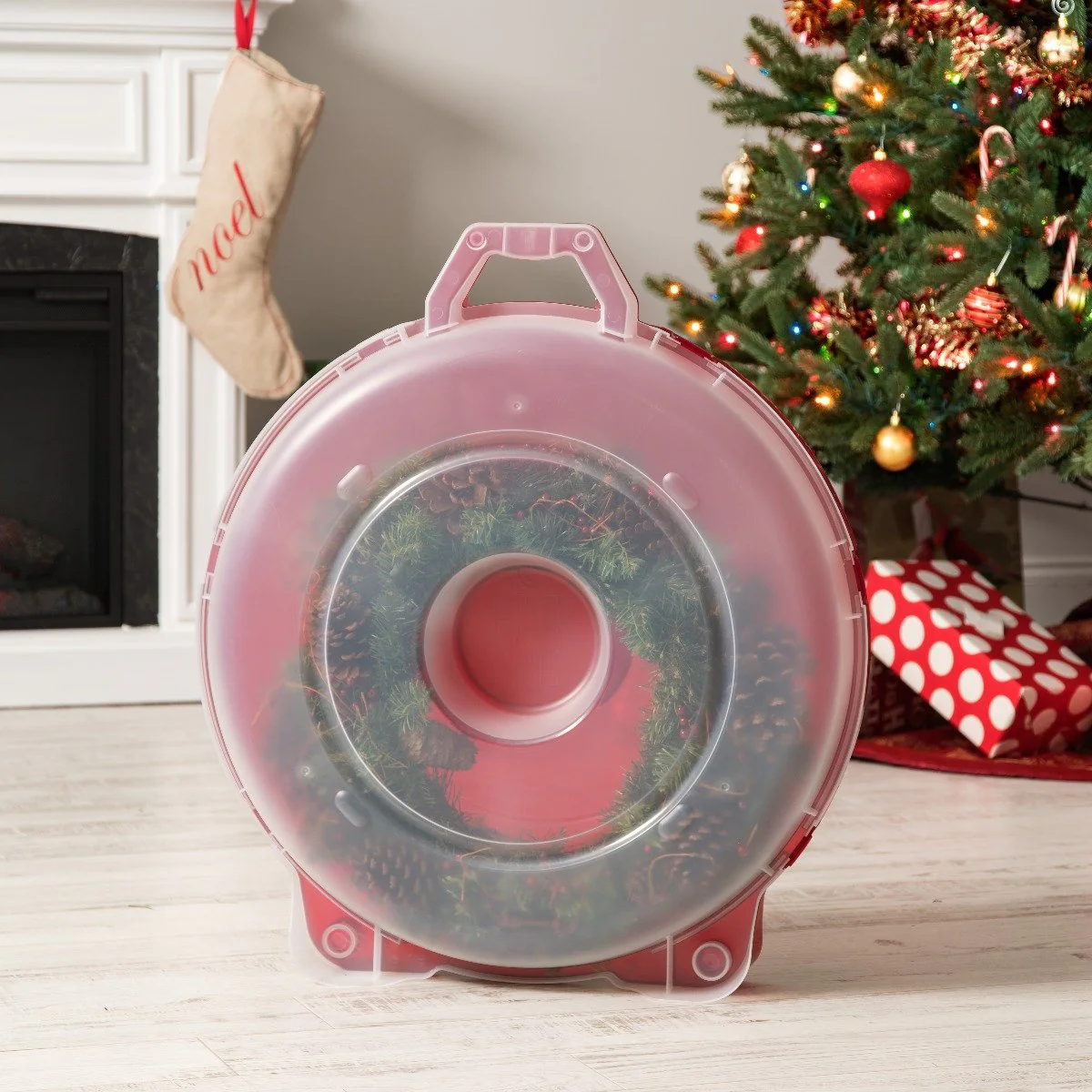 Holiday 24-inch Wreath Storage Box - Image 8