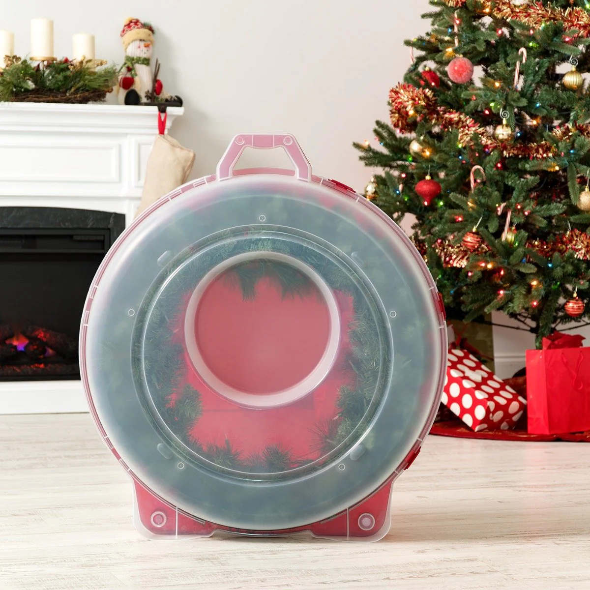 Holiday 30-inch Wreath Storage Box - Image 4