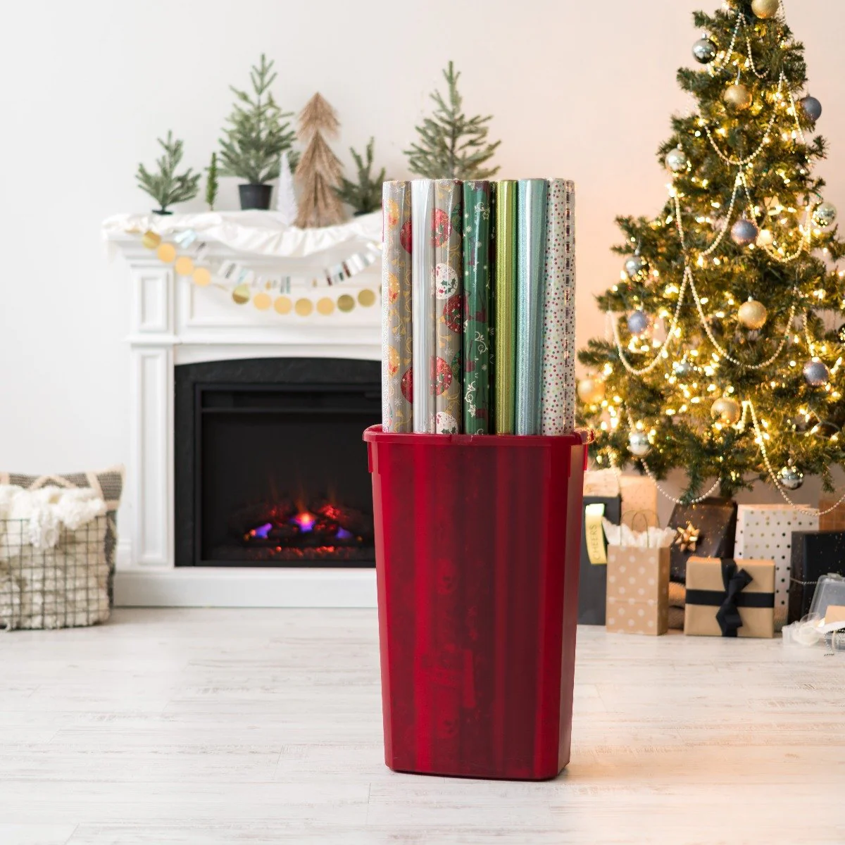 Holiday 40-inch Wrapping Paper Storage Box - Image 5