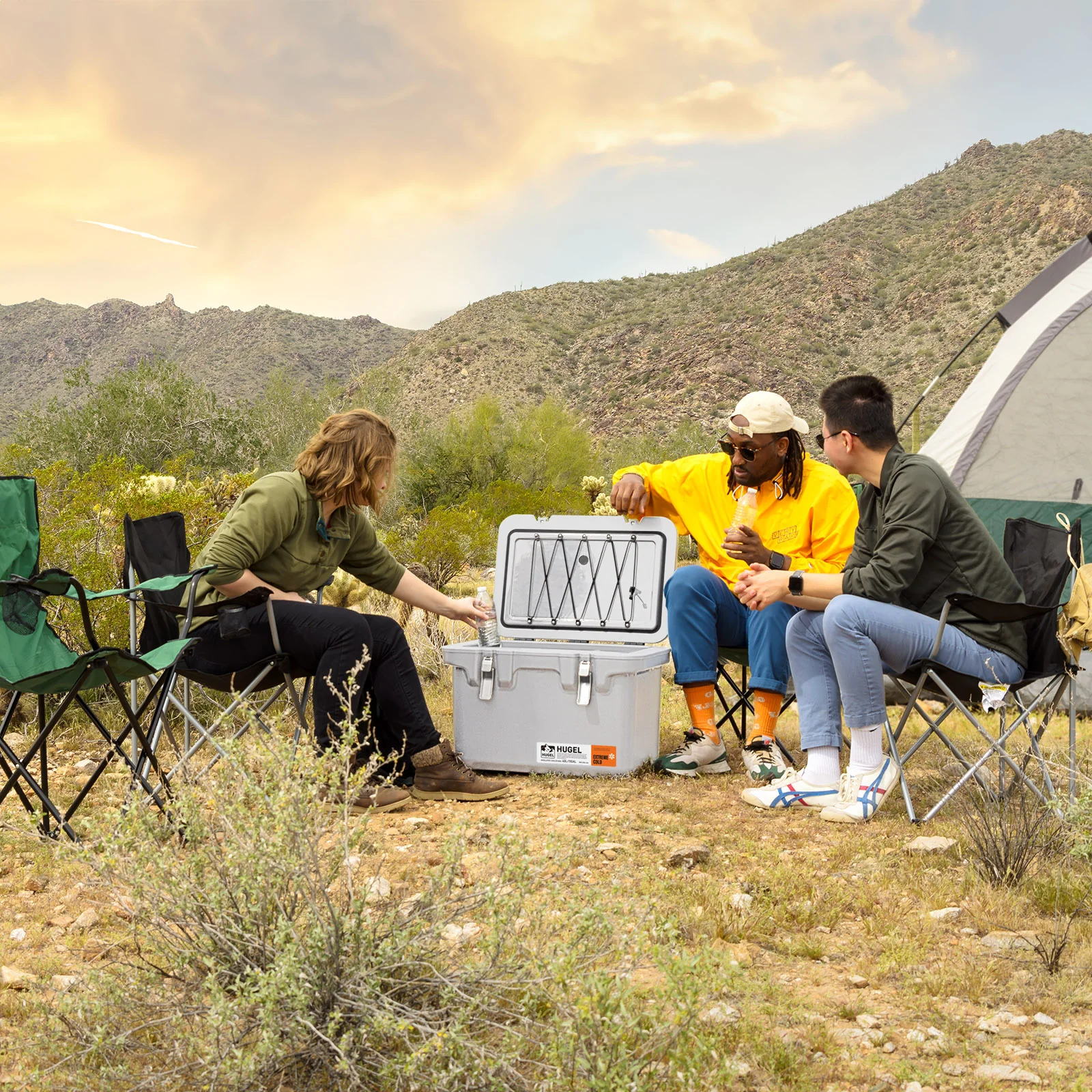 HUGEL 44QT Heavy Duty Lightweight Insulated Cooler with Stainless Steel Buckles - Image 17