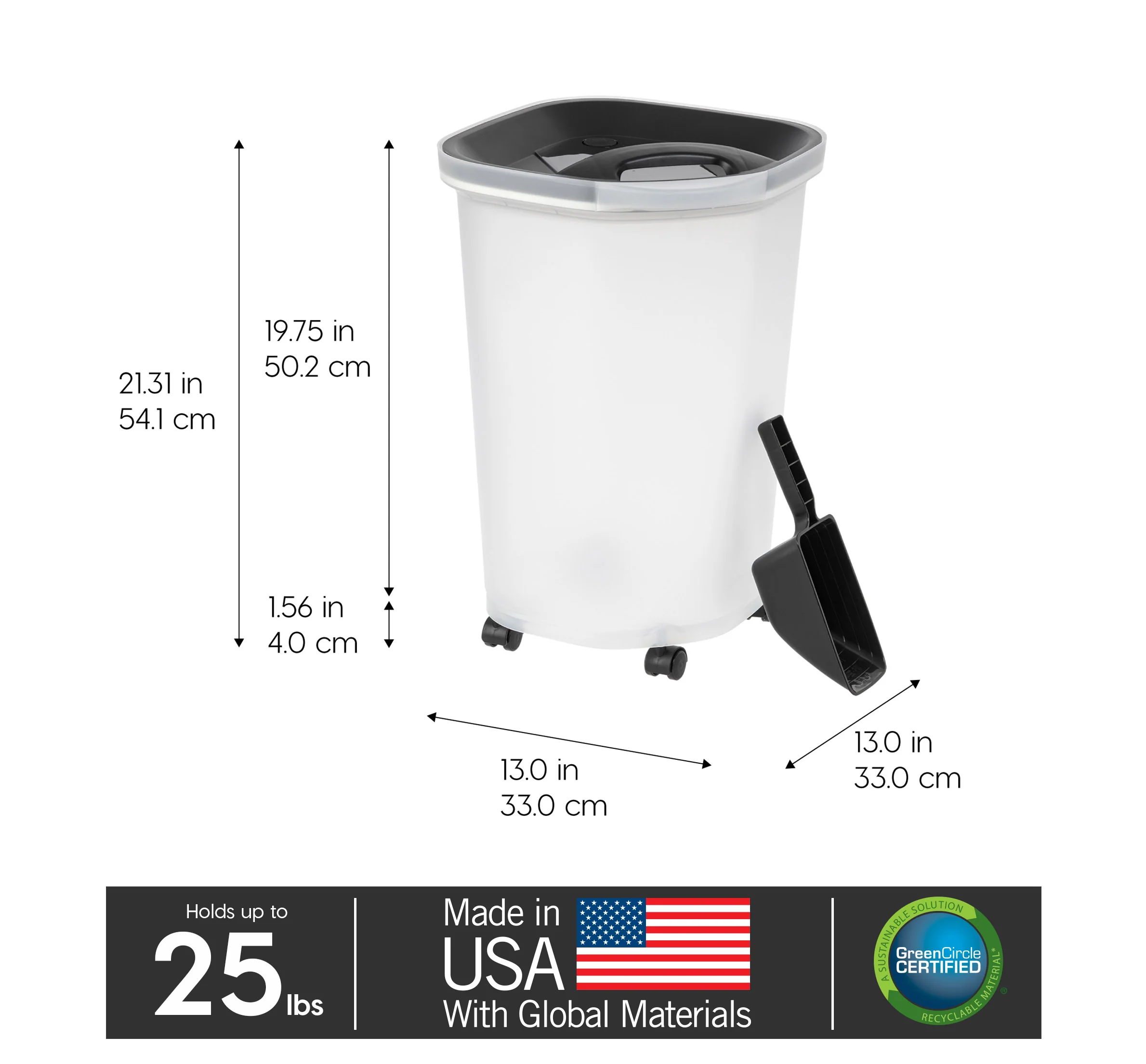 Improved Airtight Pet Food Container, 30Qt - Image 3