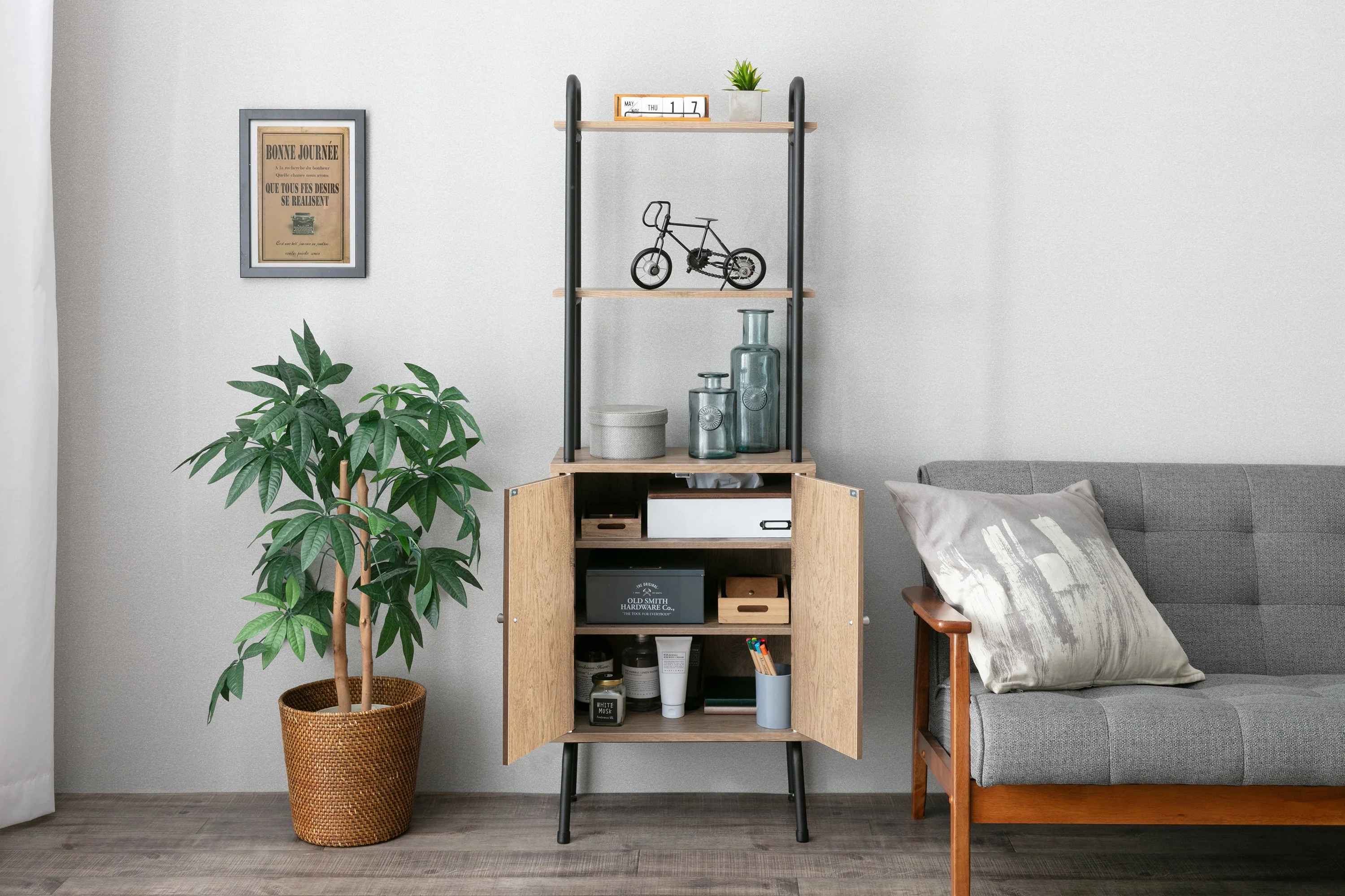 Industrial Series for Small Spaces Cabinet Wood - Image 6