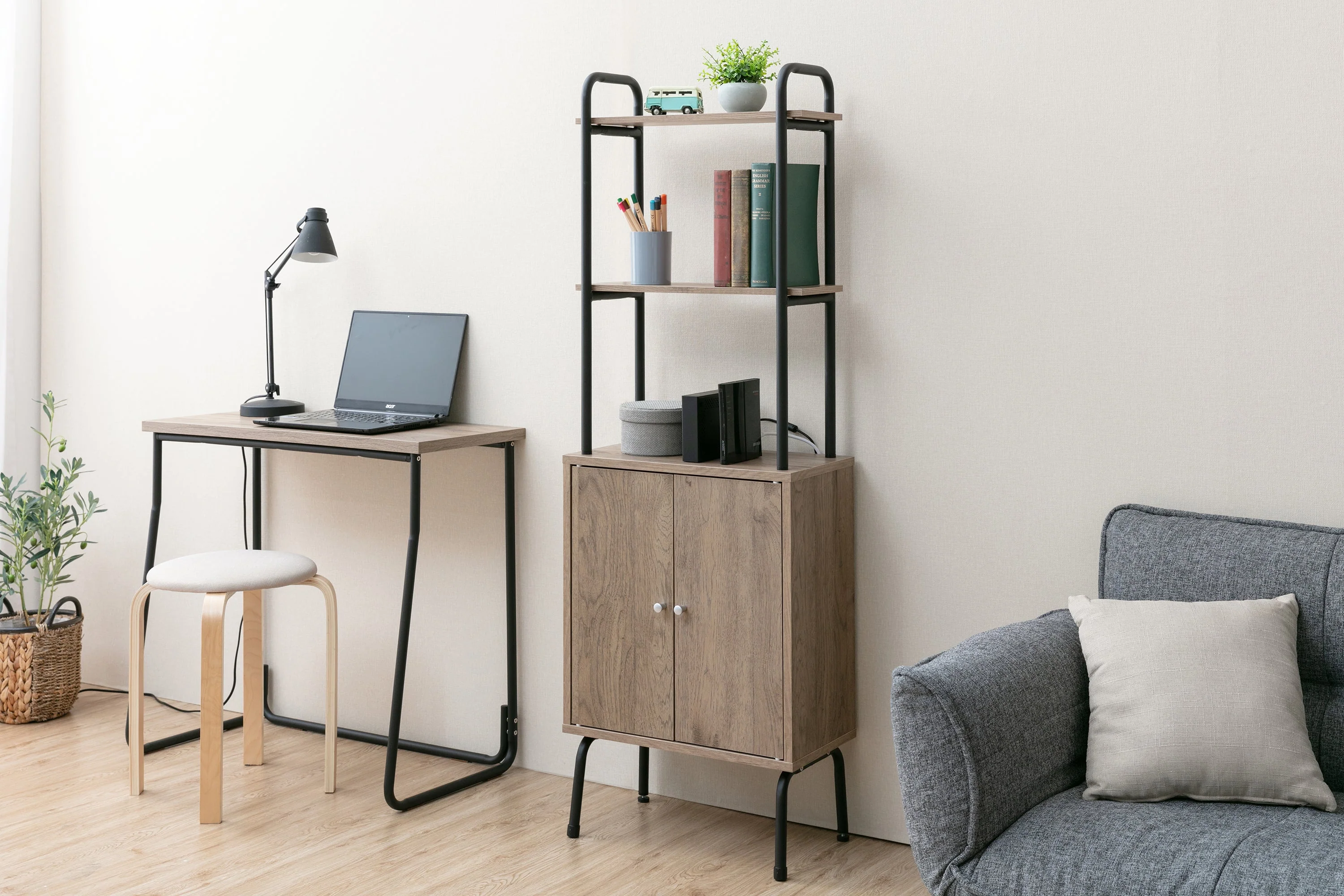 Industrial Series for Small Spaces Cabinet Wood - Image 7