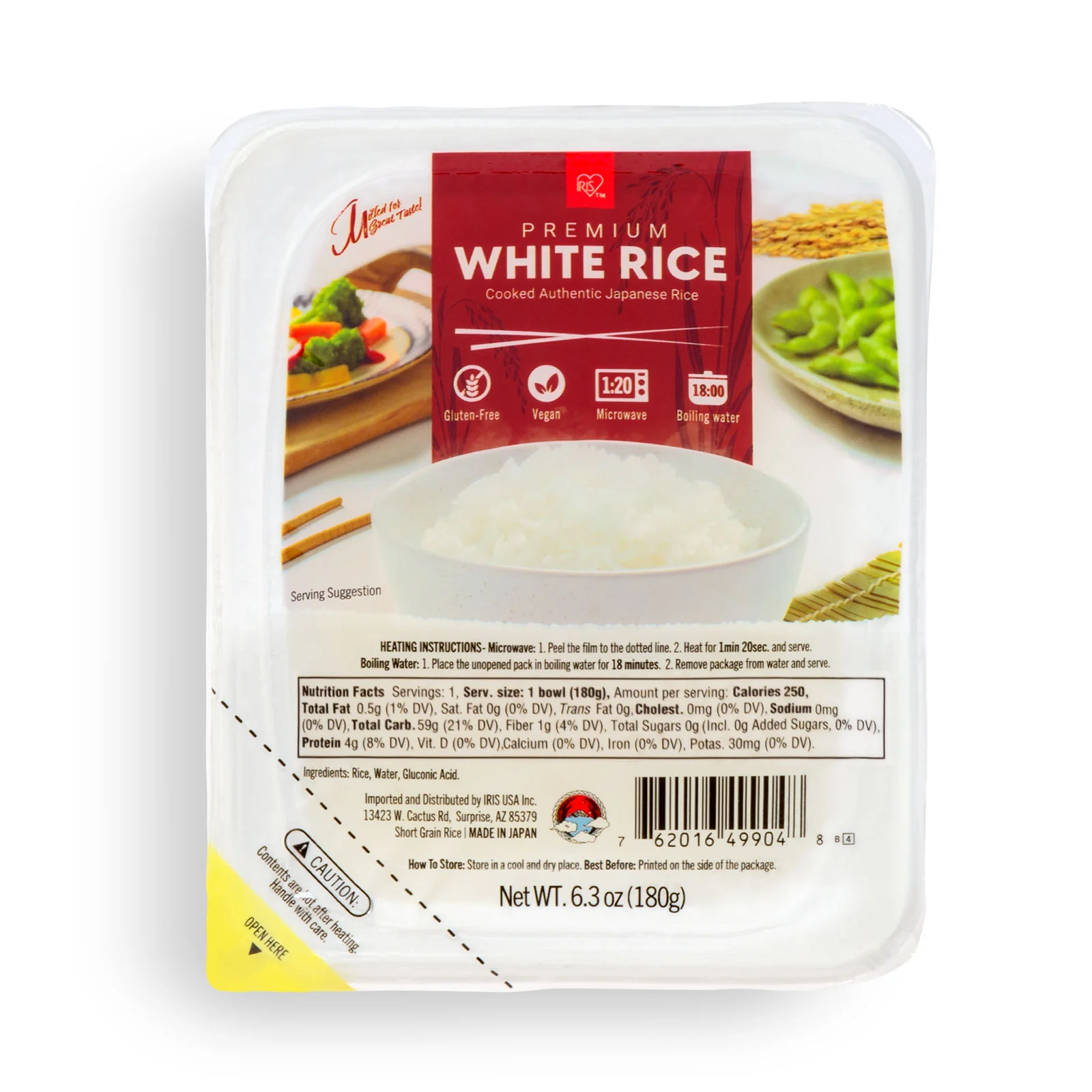 Instant Microwavable White Rice, Gluten Free Vegan, 6PK, 24PK - Image 7