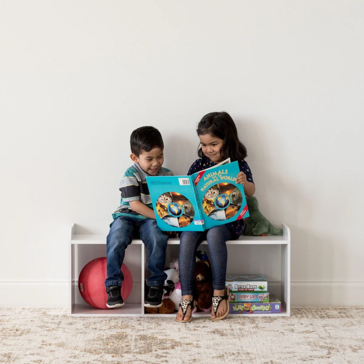 Kid's Wooden Storage Bench - Image 3