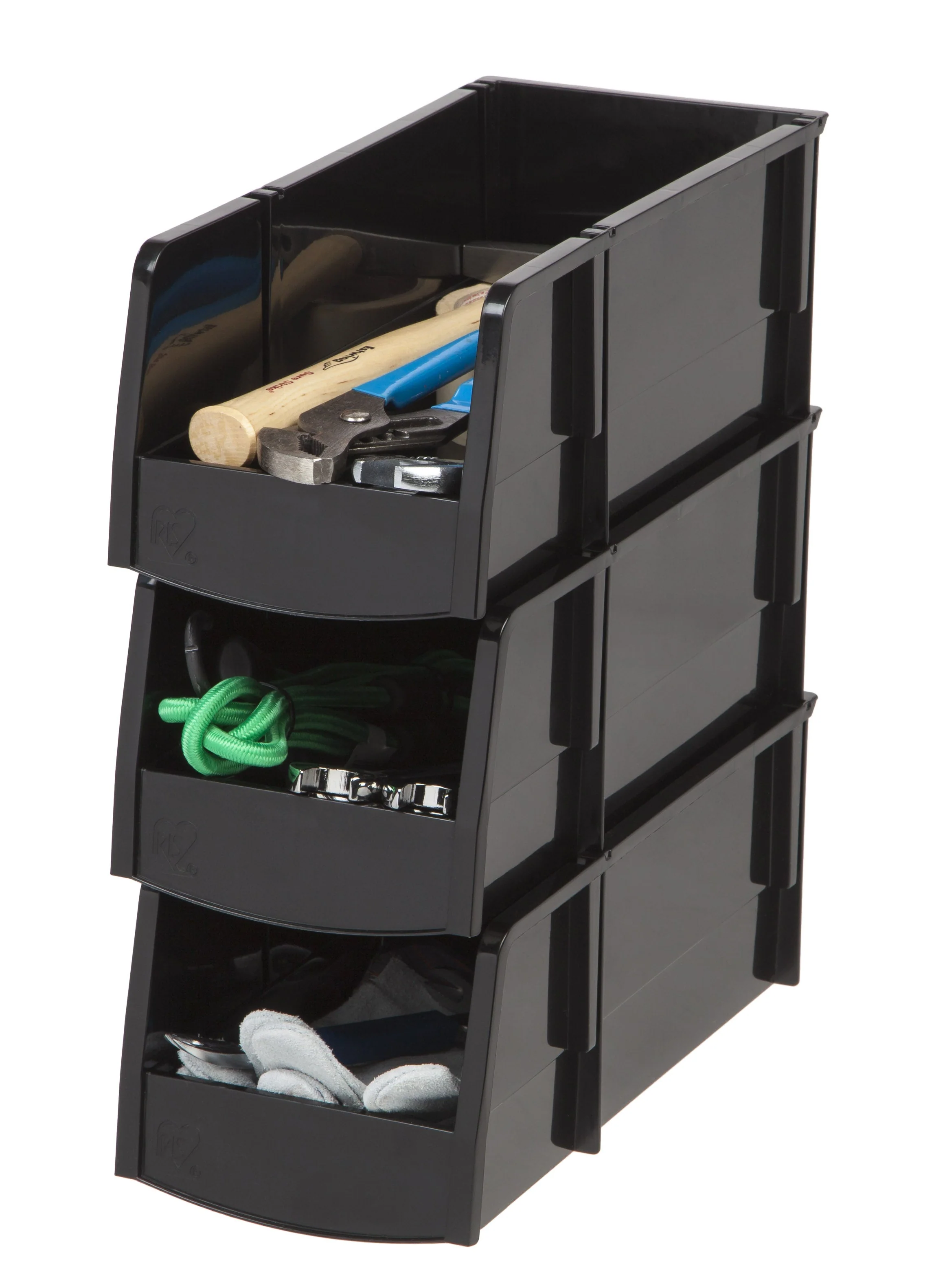 Large Bin, 8 Pack, Black - Image 2
