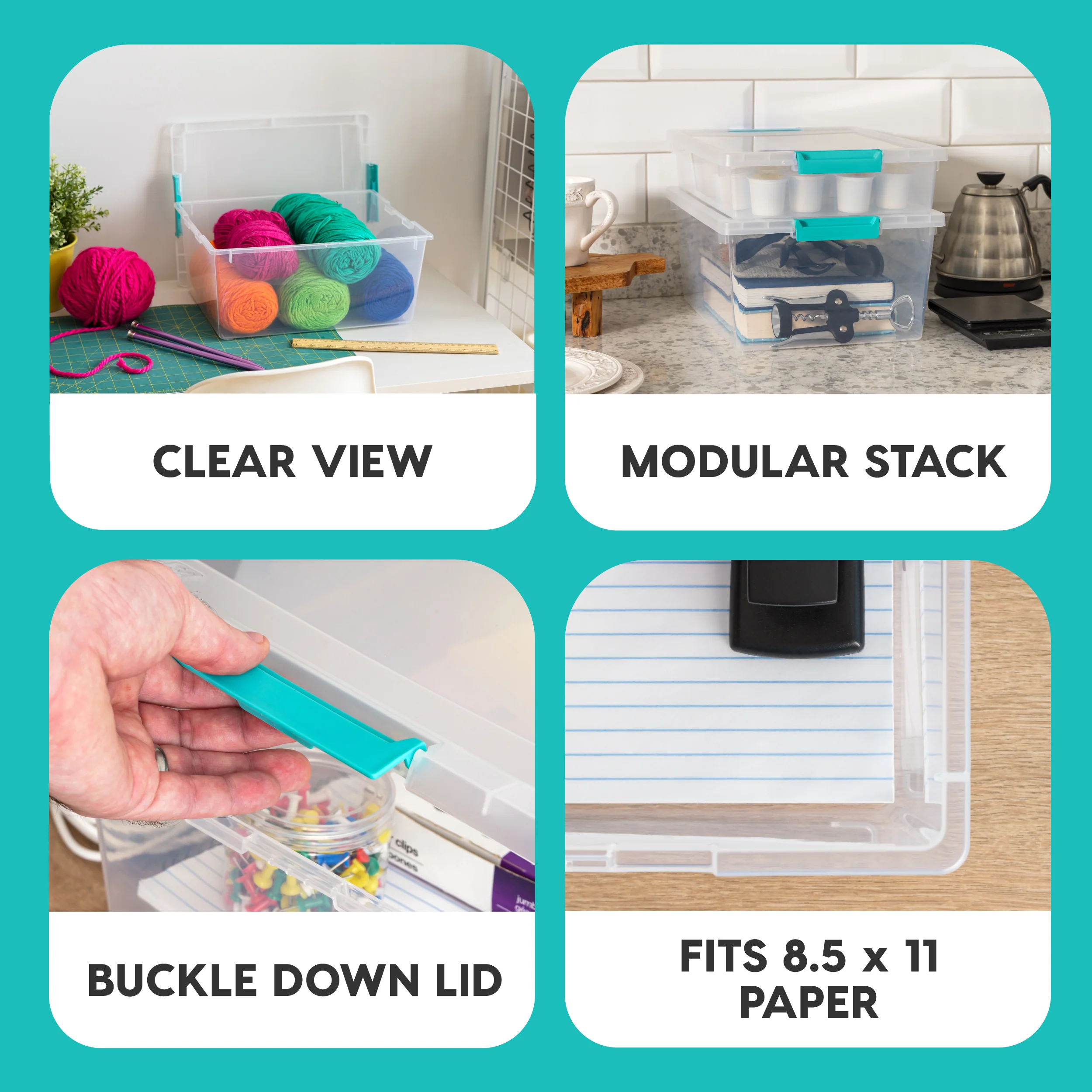 Large Deep Clip Box 4 Pack - Image 5