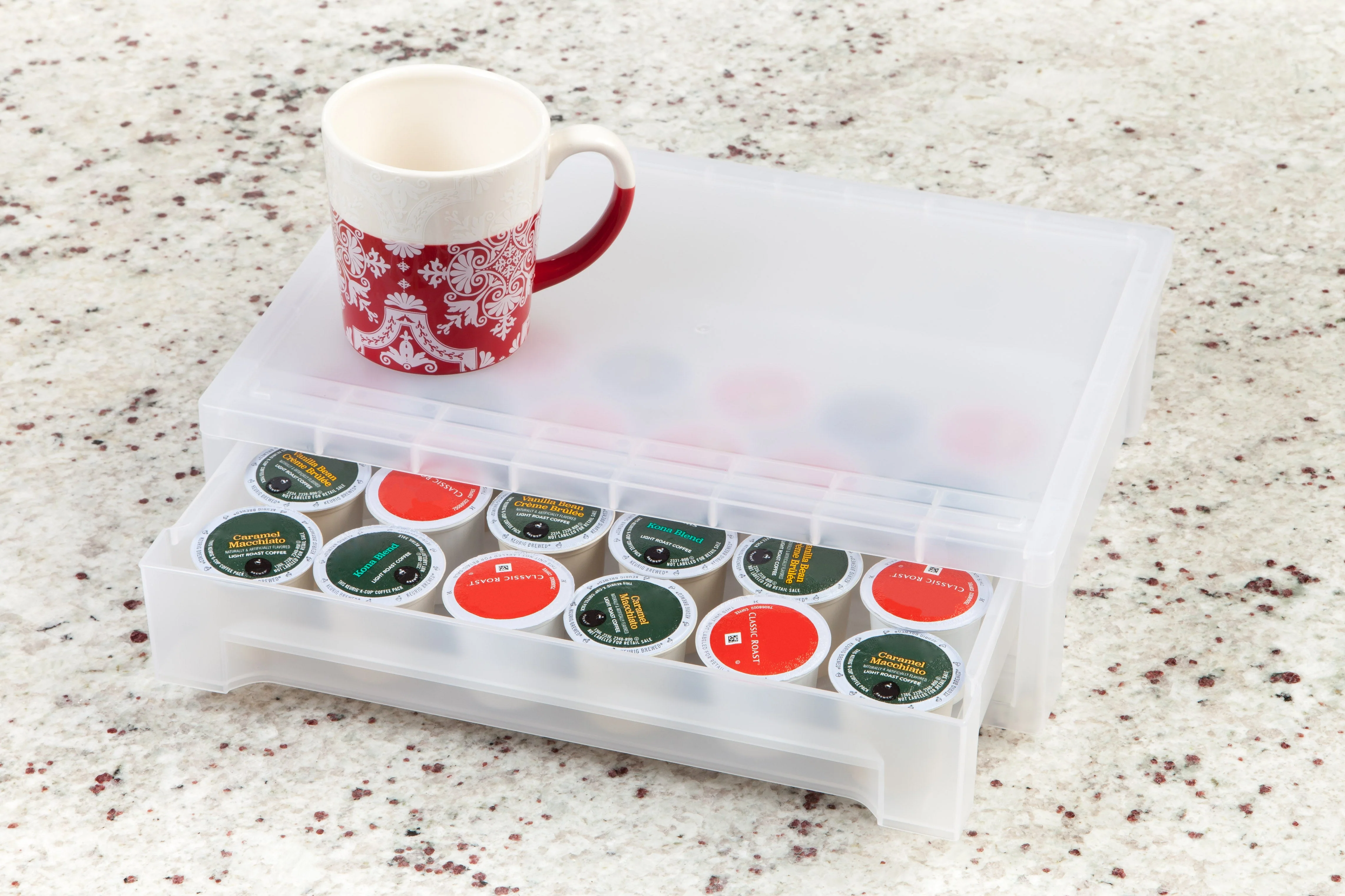 Large Desktop Stacking Drawer, 6 Pack, Clear - Image 7
