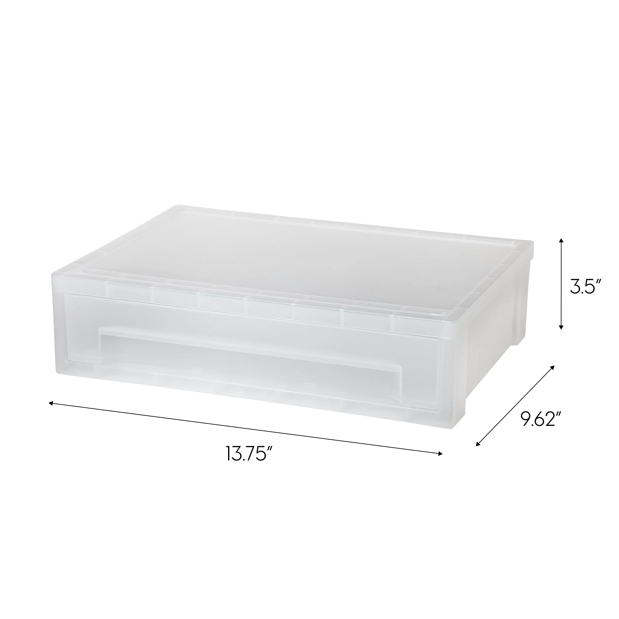 Large Desktop Stacking Drawer, 6 Pack, Clear - Image 9