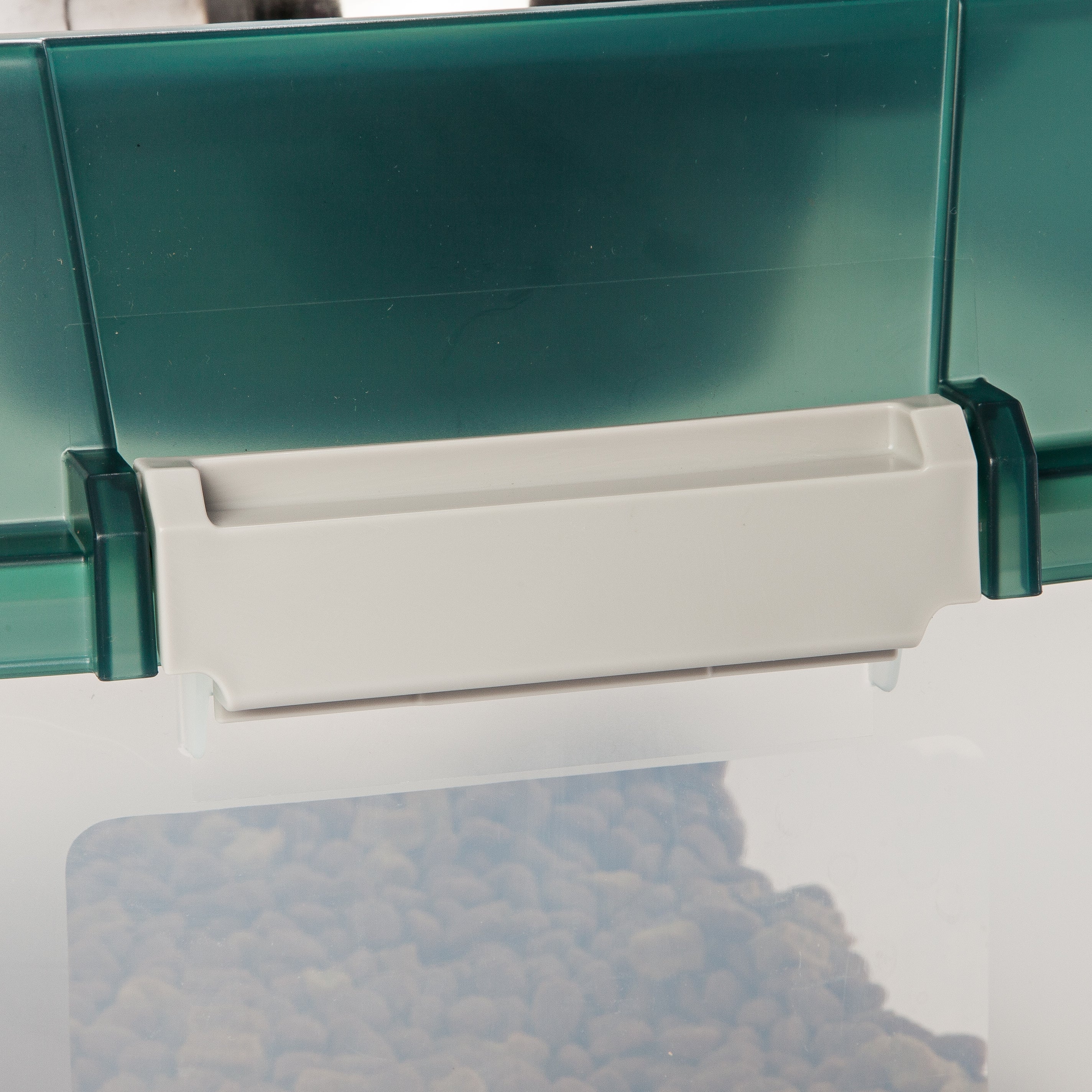 Large Elevated Feeder with Airtight Storage, Green - Image 4