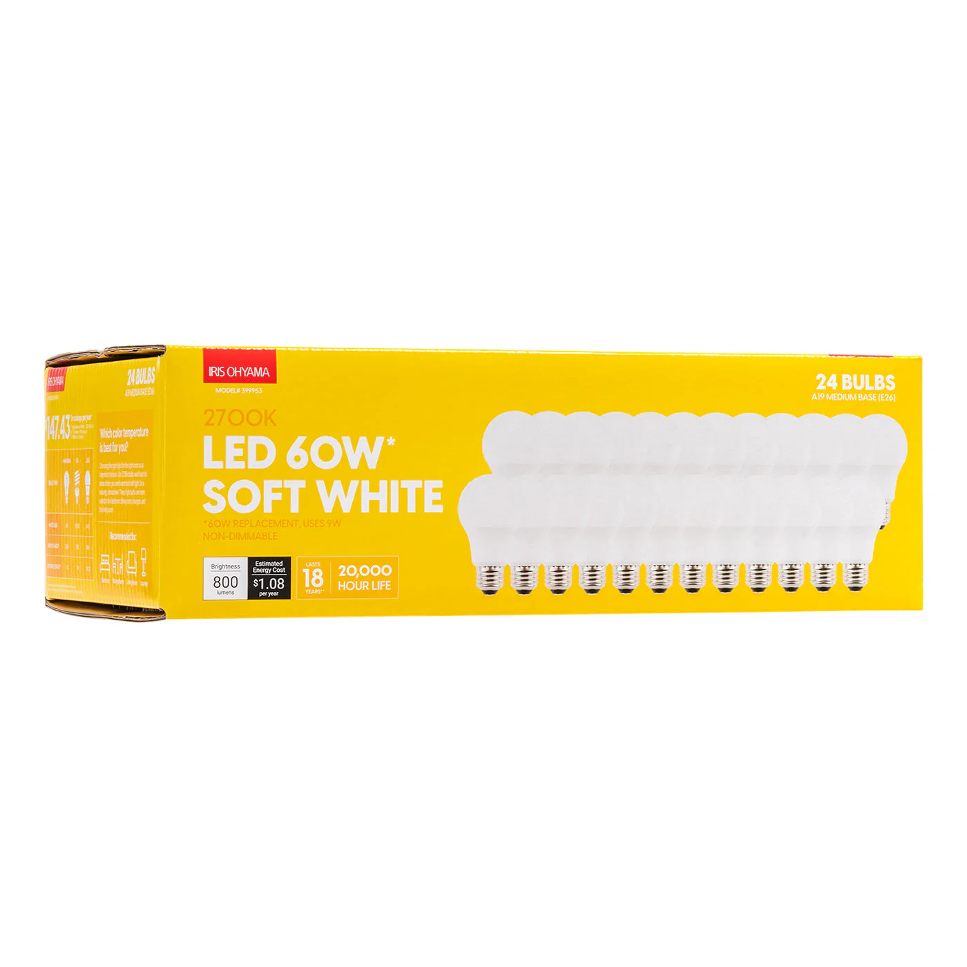 LED Light Bulb -2700K- Bulb 24 Pack - Image 2