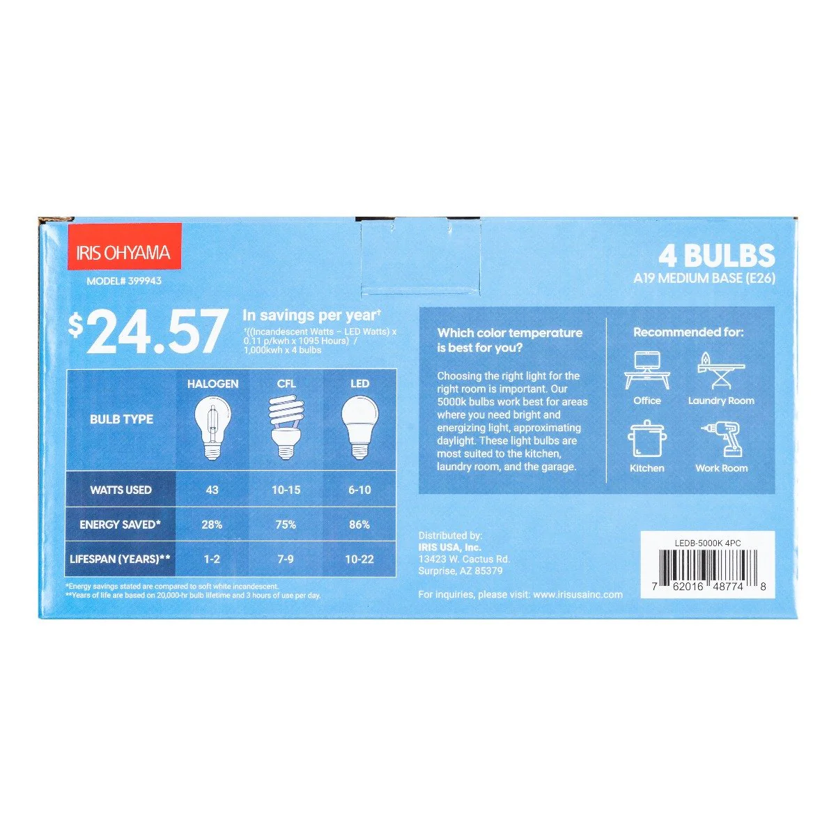 LED Light Bulbs-5000K-Bulb - Image 11