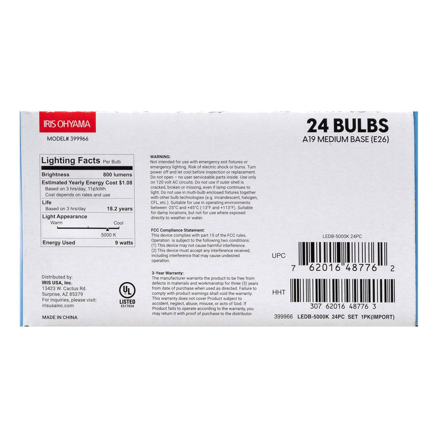 LED Light Bulbs-5000K-Bulb 24 Pack - Image 4