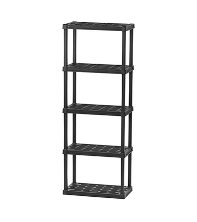 Light Duty Plastic Storage Shelves - Black - Image 4