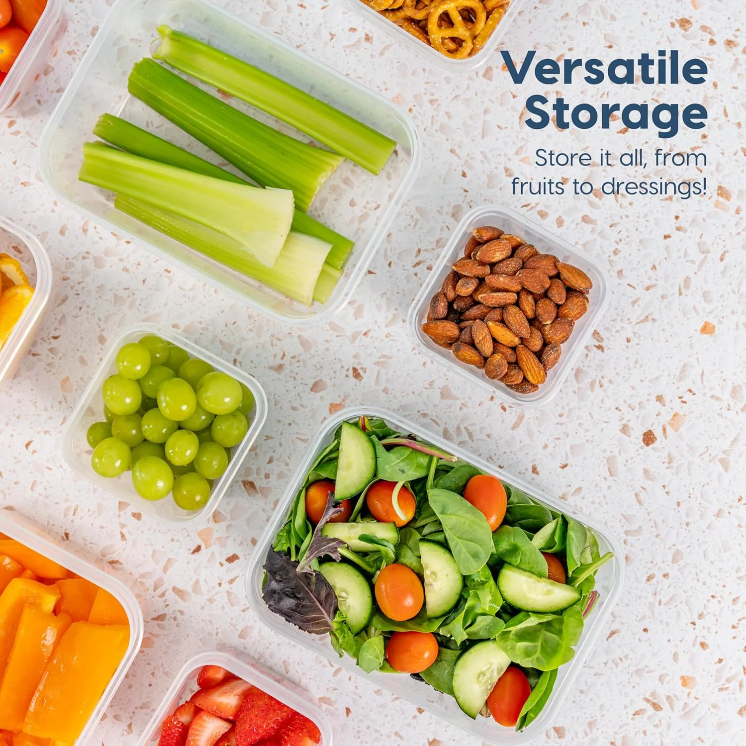 Meal Prep Containers 12oz + 45oz Combo Set, 22 Food Storage Containers With Lids - Image 3