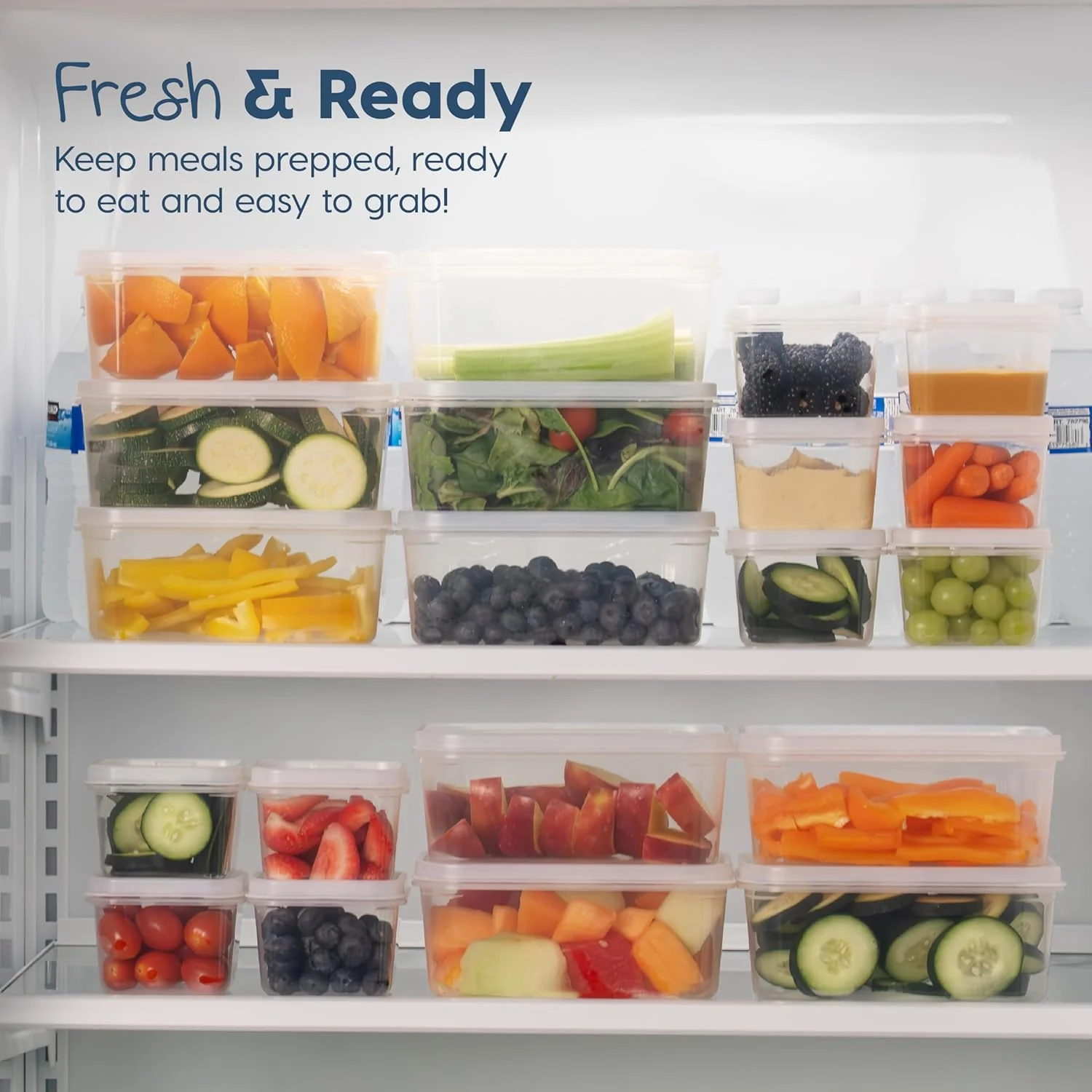 Meal Prep Containers 12oz + 45oz Combo Set, 22 Food Storage Containers With Lids - Image 4
