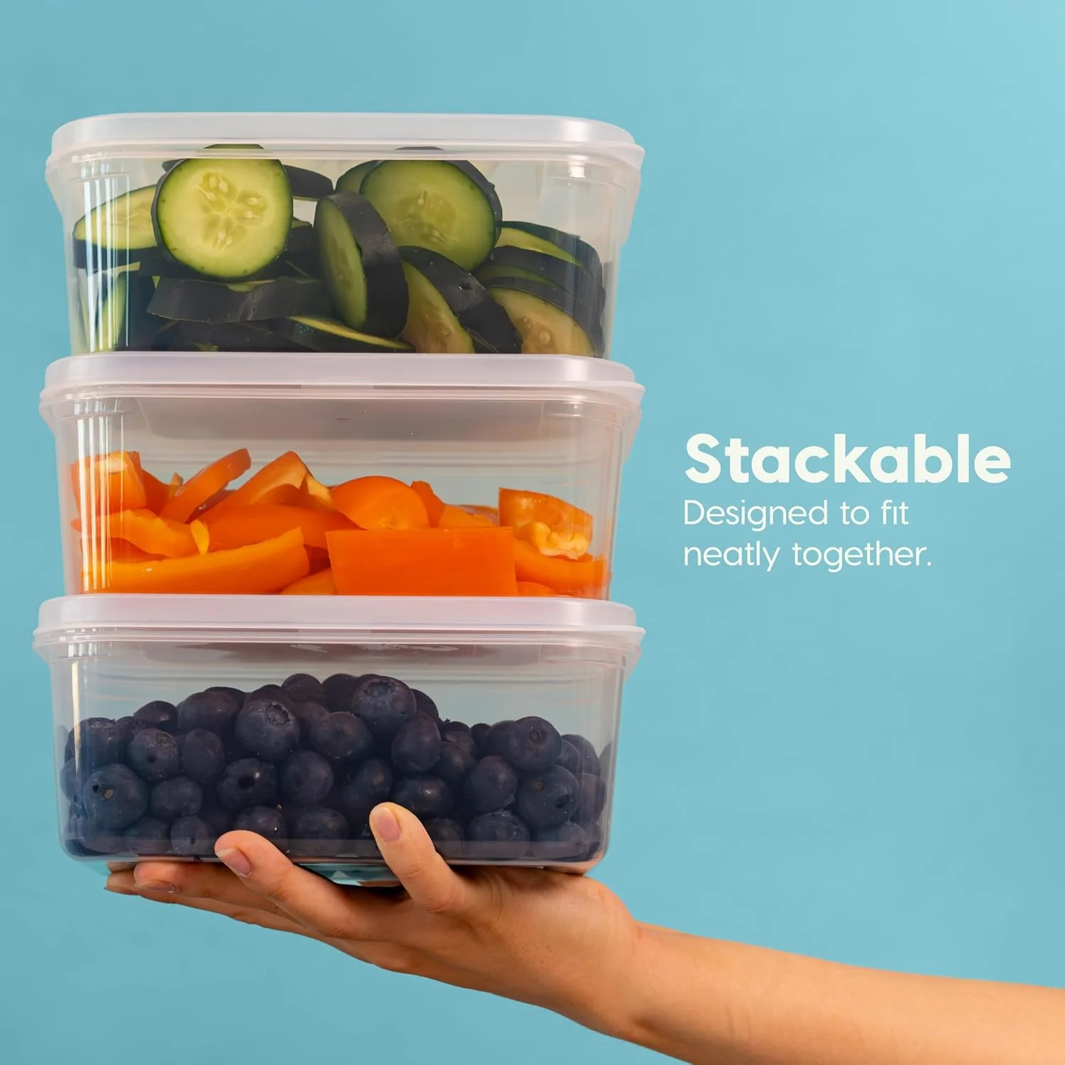Meal Prep Containers 12oz + 45oz Combo Set, 22 Food Storage Containers With Lids - Image 7