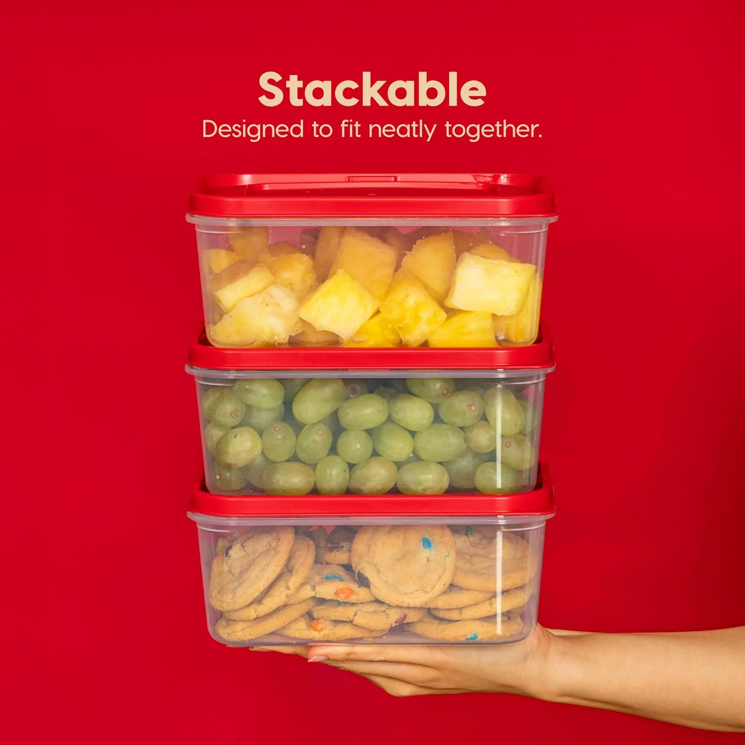 Meal Prep Containers 45 oz Set, 6 Food Storage Containers with Lids - Image 5