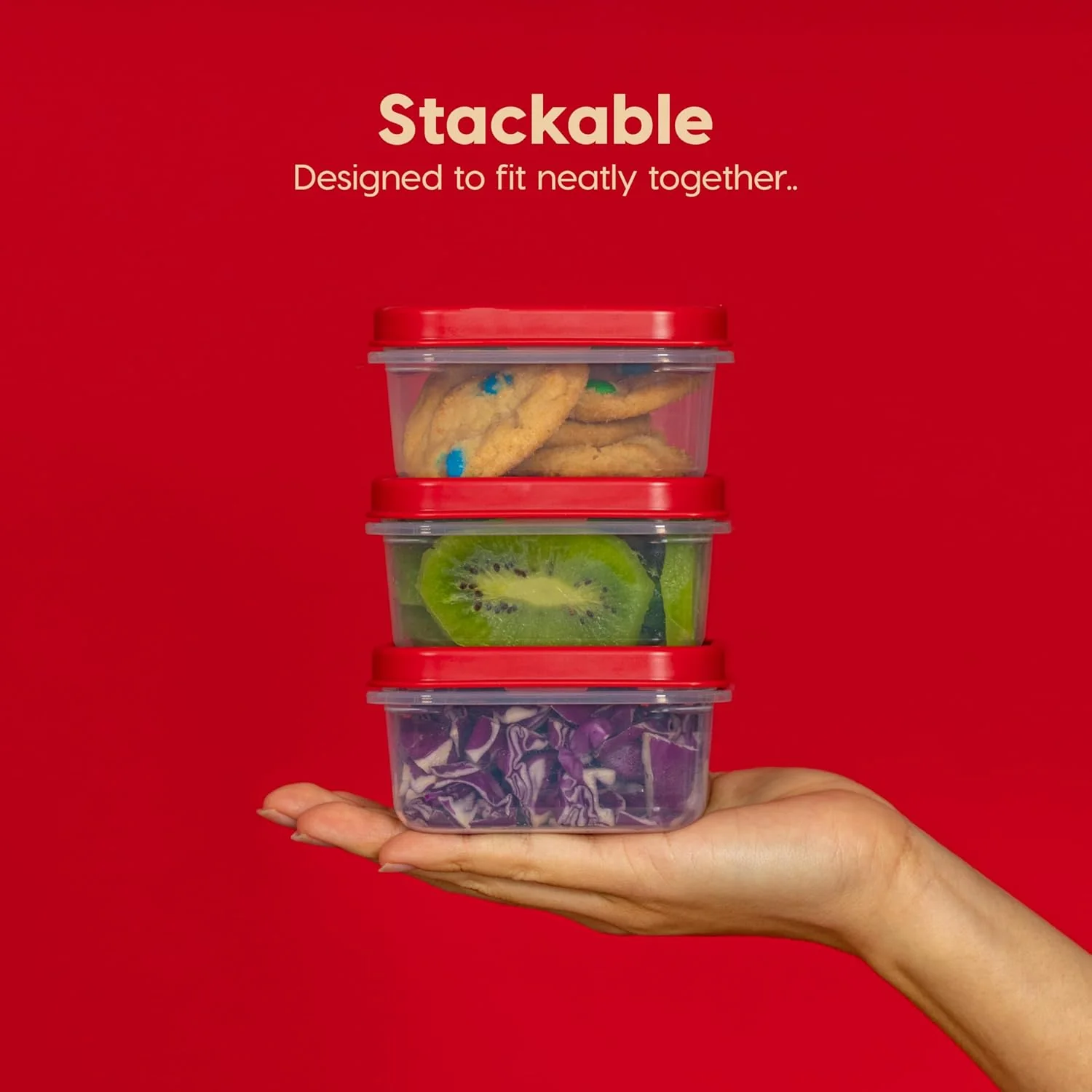 Meal Prep Containers Assorted Sizes Set, 17 Food Storage Containers With Lids - Image 5