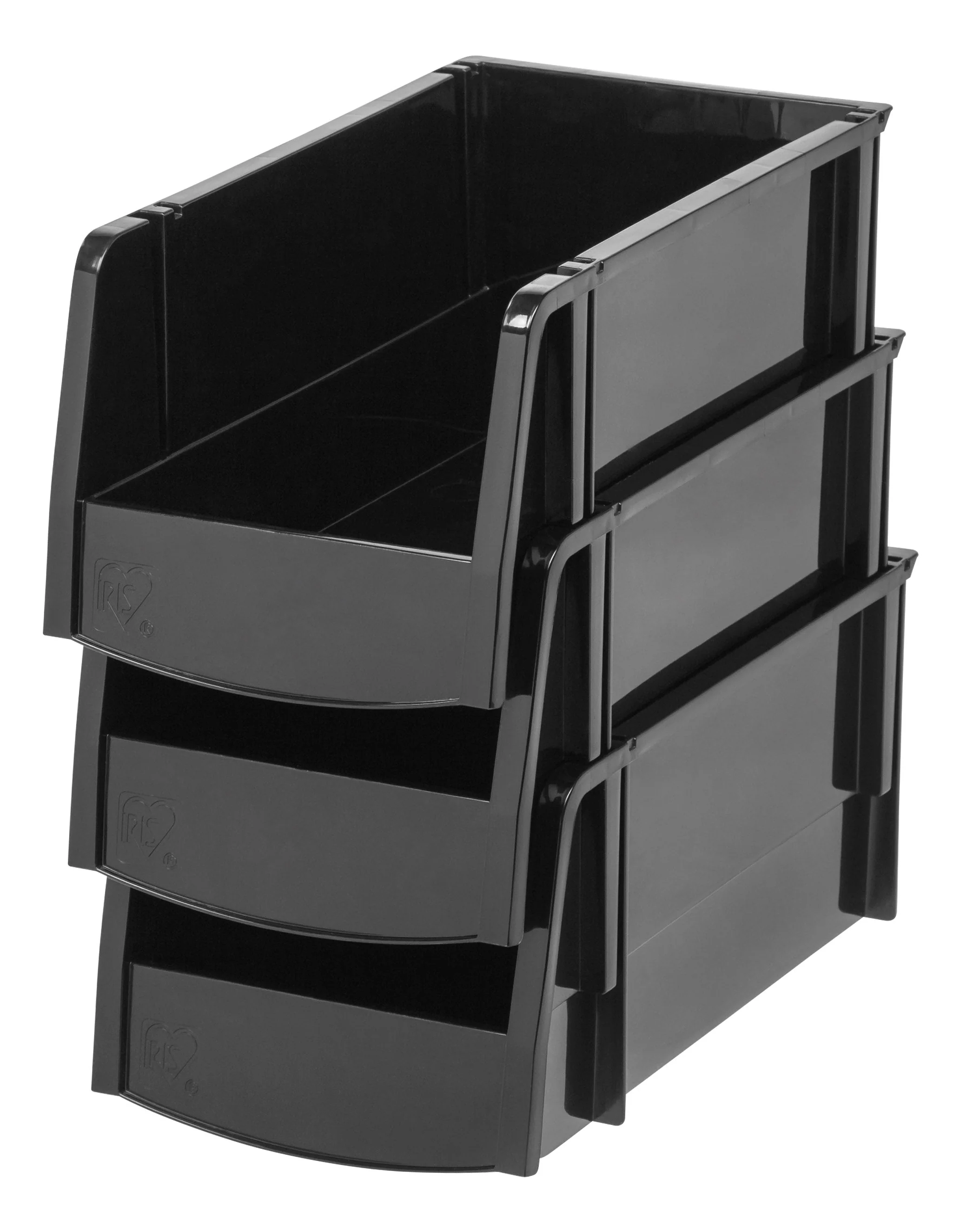 Medium Bin, 8 Pack, Black - Image 3