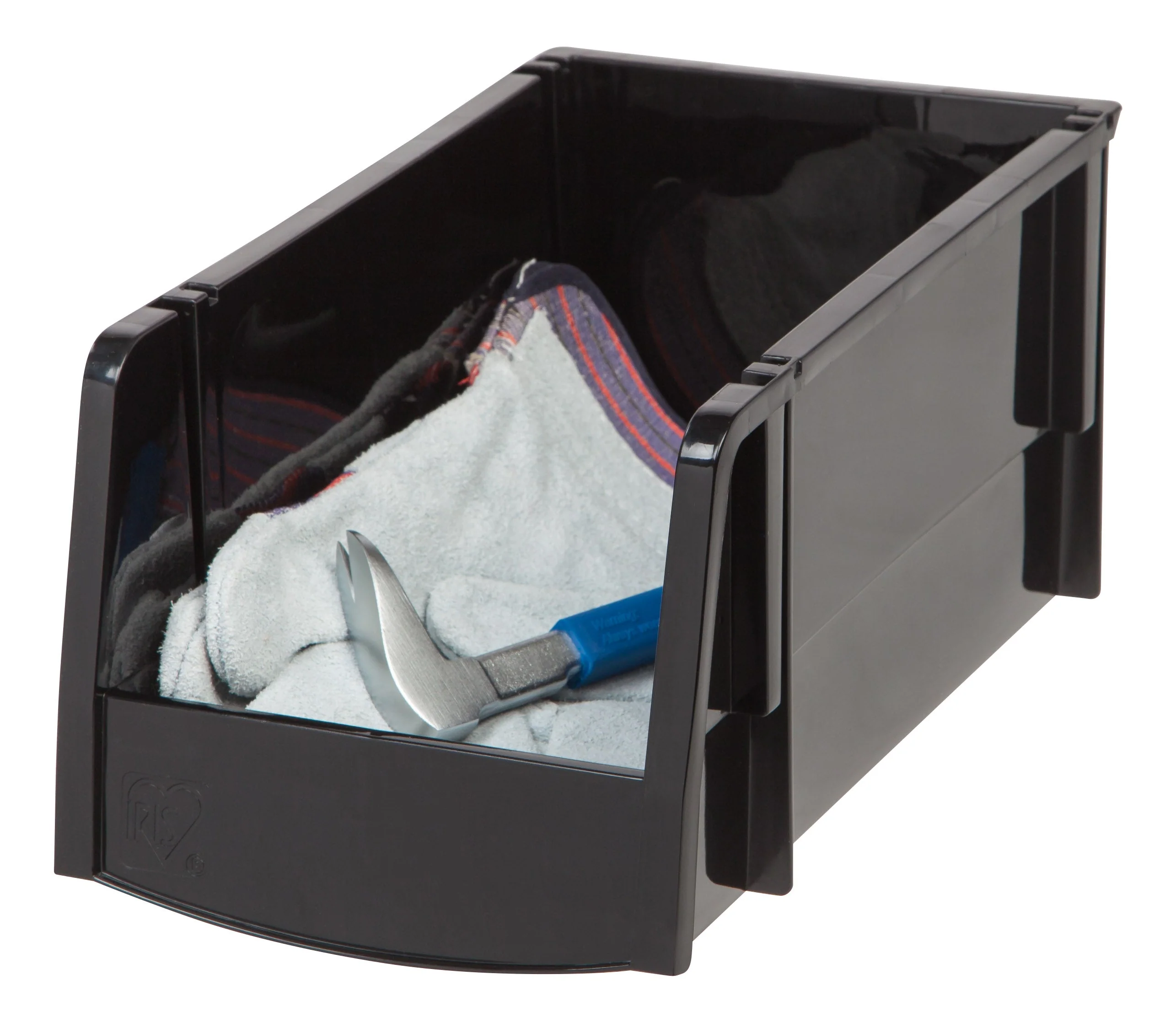 Medium Bin, 8 Pack, Black - Image 5