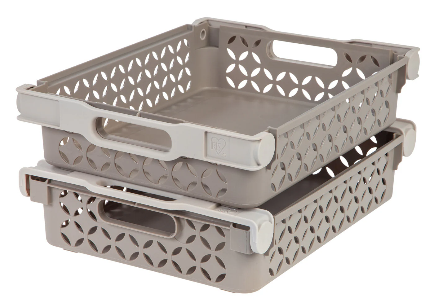 Medium Decorative Basket, 2 Pack, Tan - Image 5