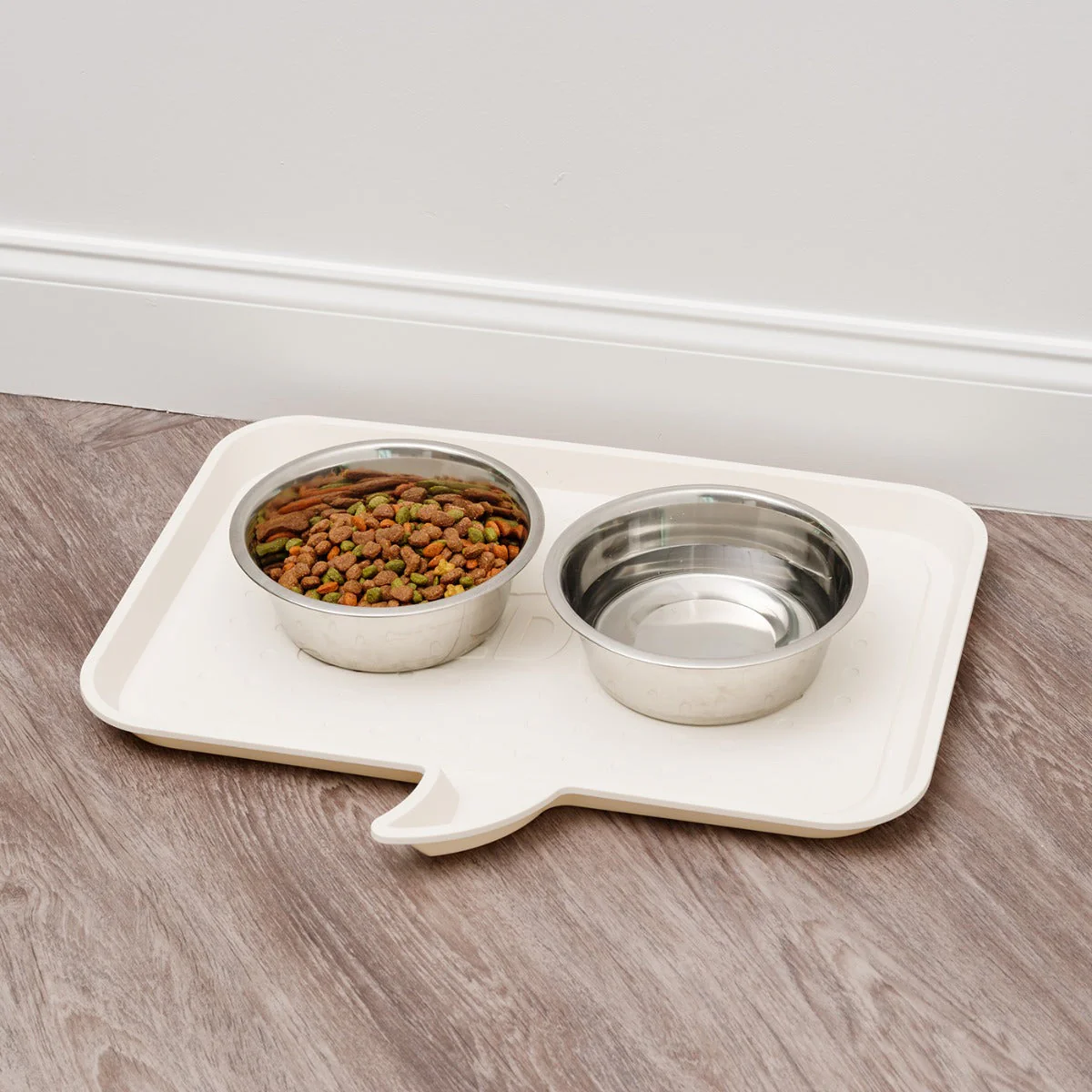 Medium "FEED ME" Feeding Mat for Dog or Cat, Ivory - Image 2