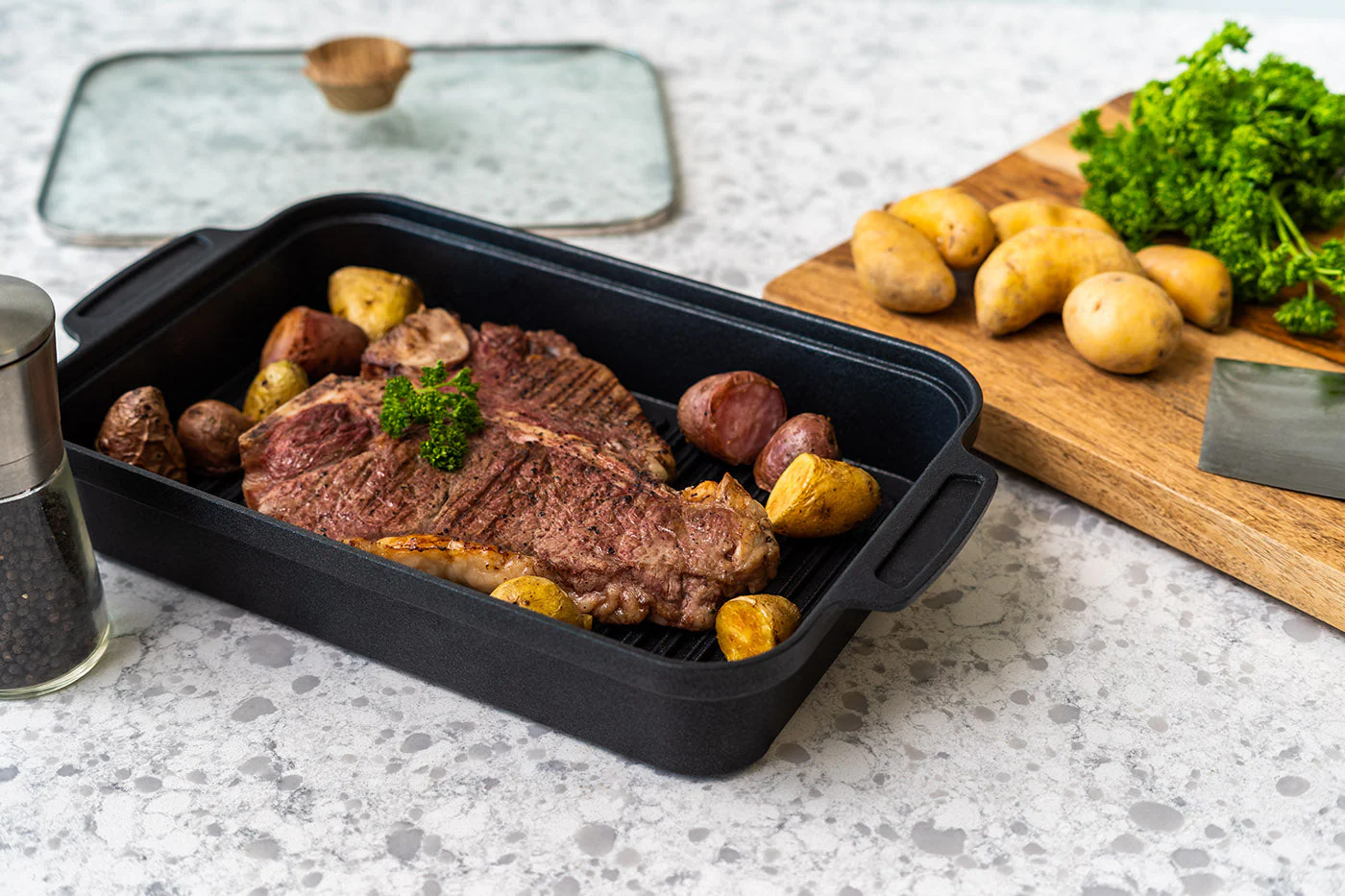 MEGASTONE™ Stovetop Grill Pan, Non-Stick - Image 2