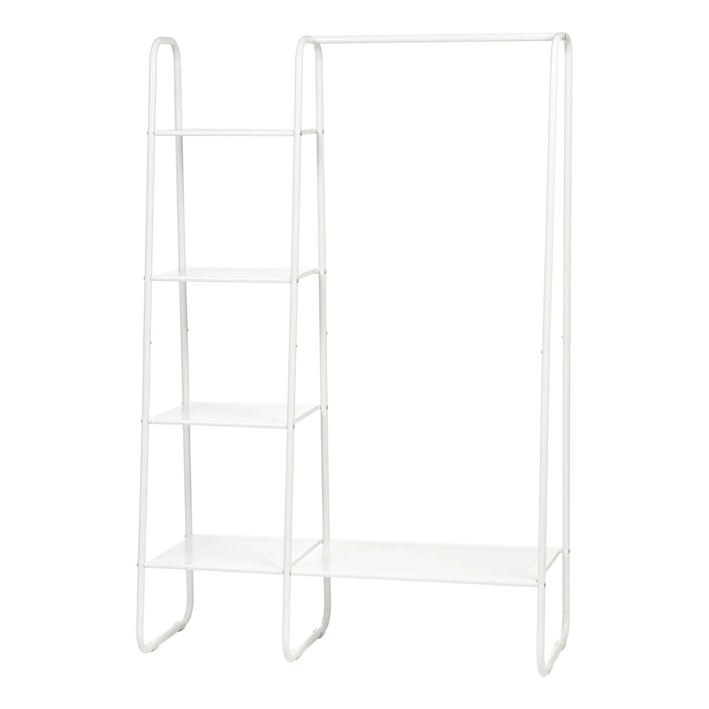 Metal Garment Rack with Metal Mesh Shelves - Image 10