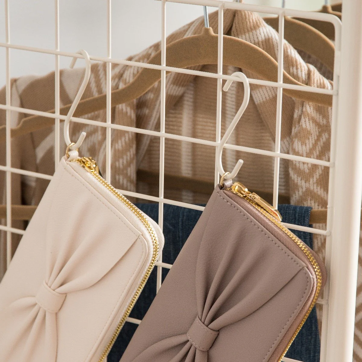 Metal Garment Rack with Side Racks - Image 6