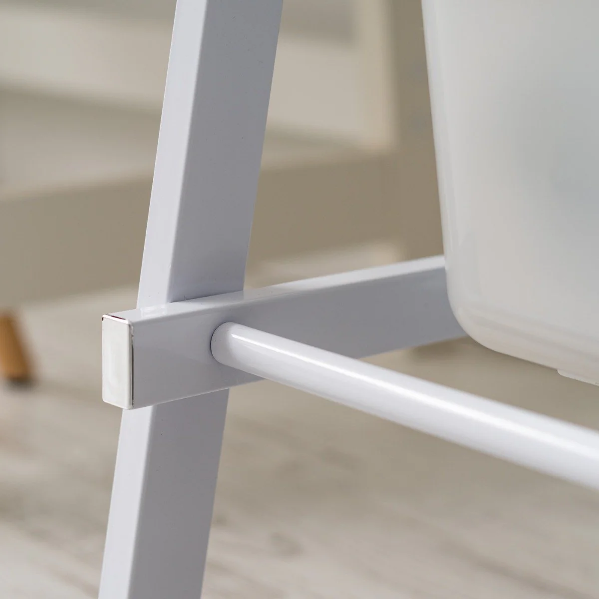 Metal Garment Rack with Slatted Shelf - Image 8