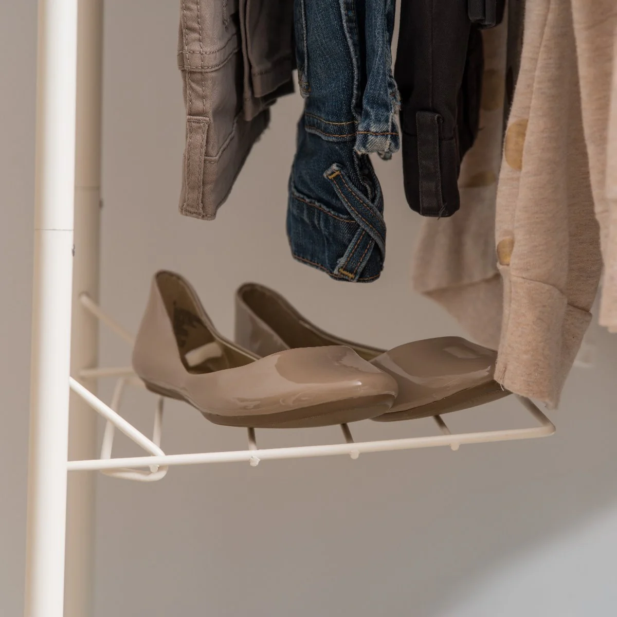Metal Garment Rack with Wire Shelf - Large - Image 10